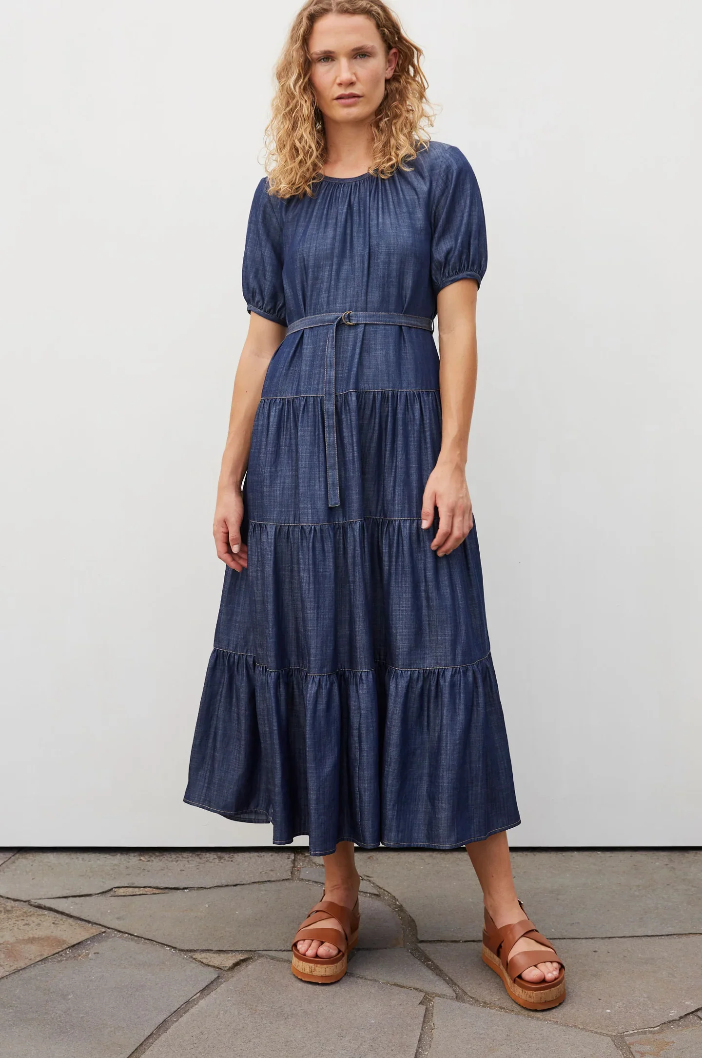 Sylvester Three Tiered Dress - Olive