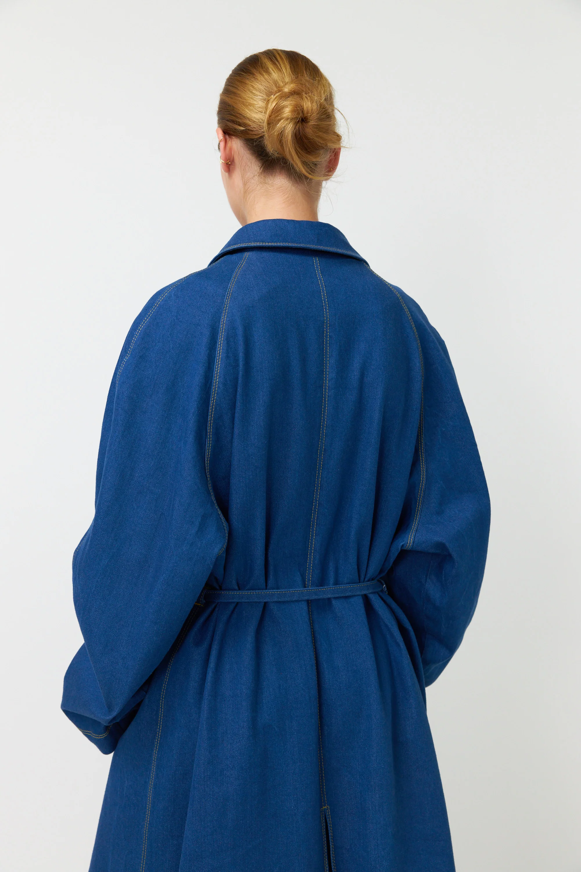 Kate Sylvester Cooper Coat Indigo - Image 19
