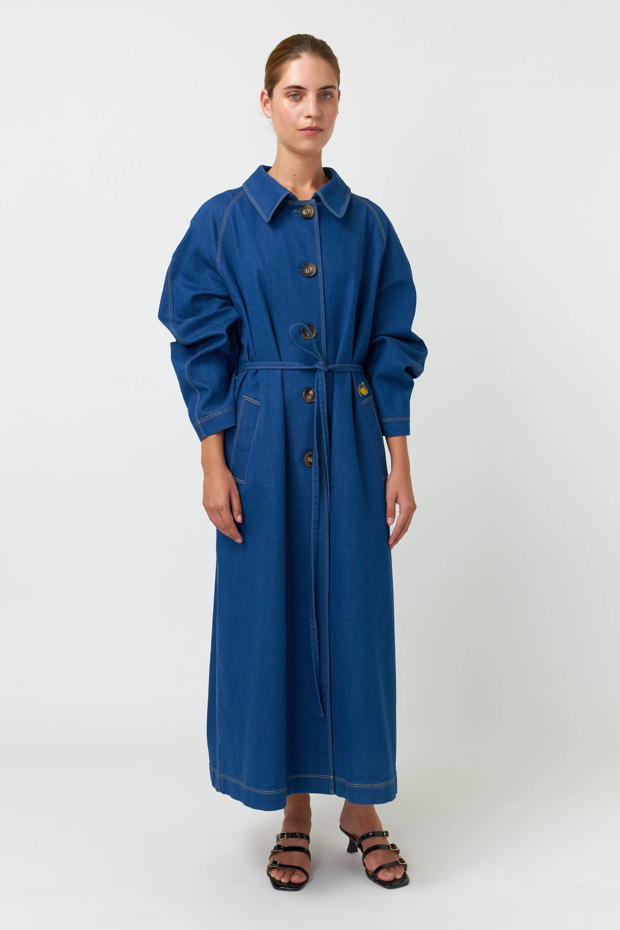 Kate Sylvester Cooper Coat Indigo - Image 2