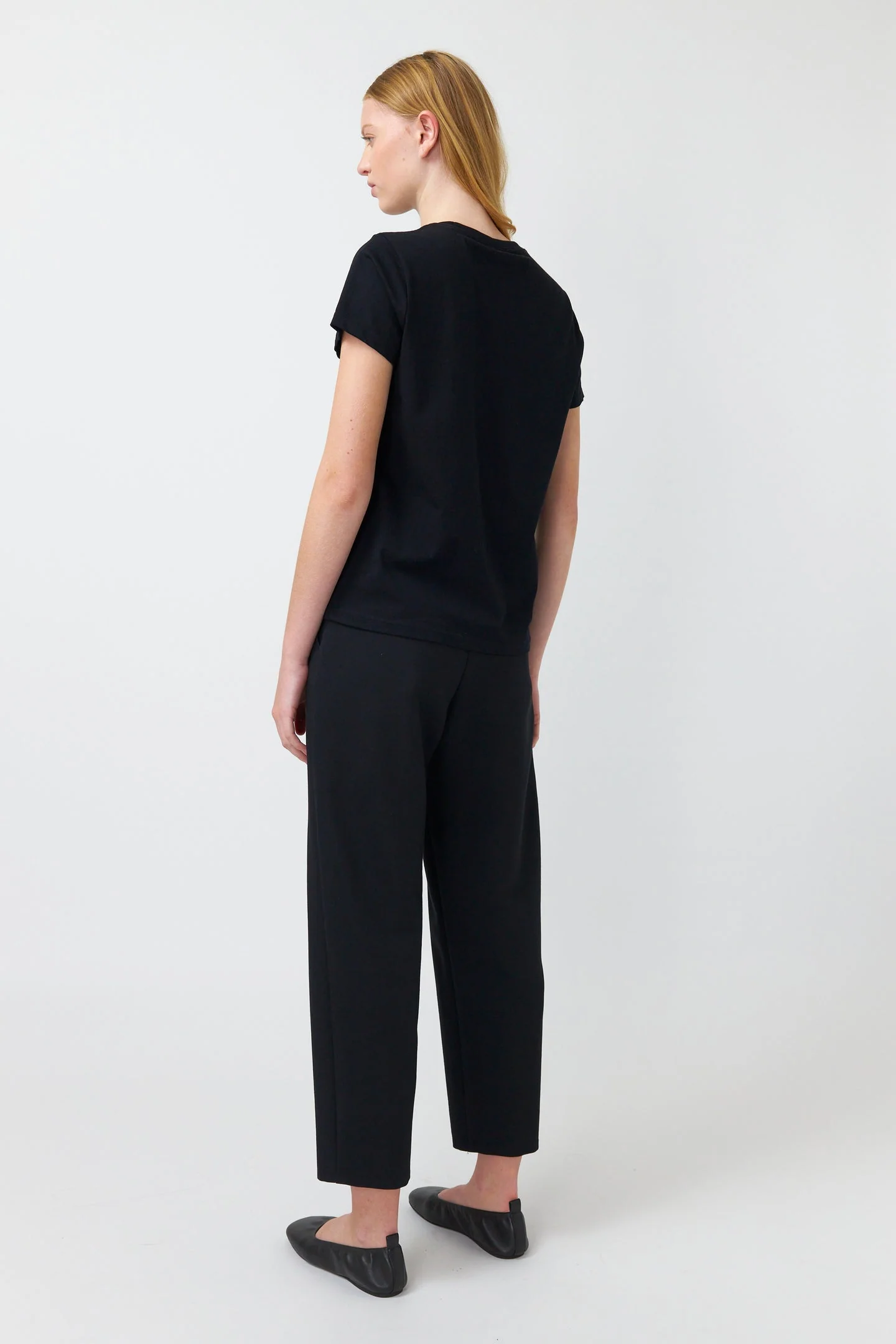 Kate Sylvester Desert Stripe T-Shirt Black - Image 3