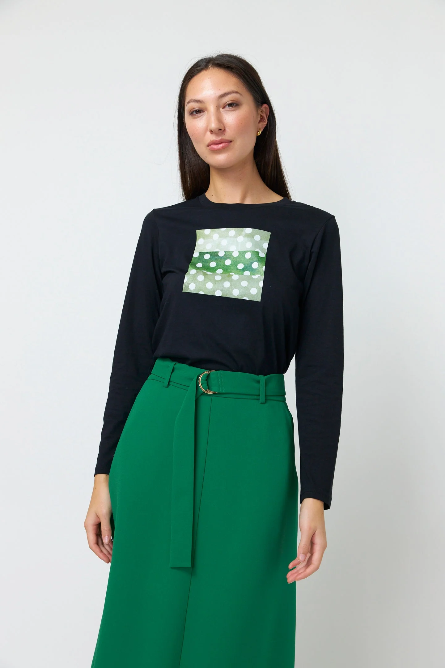 Kate Sylvester Dotty T-Shirt - Black - Image 2