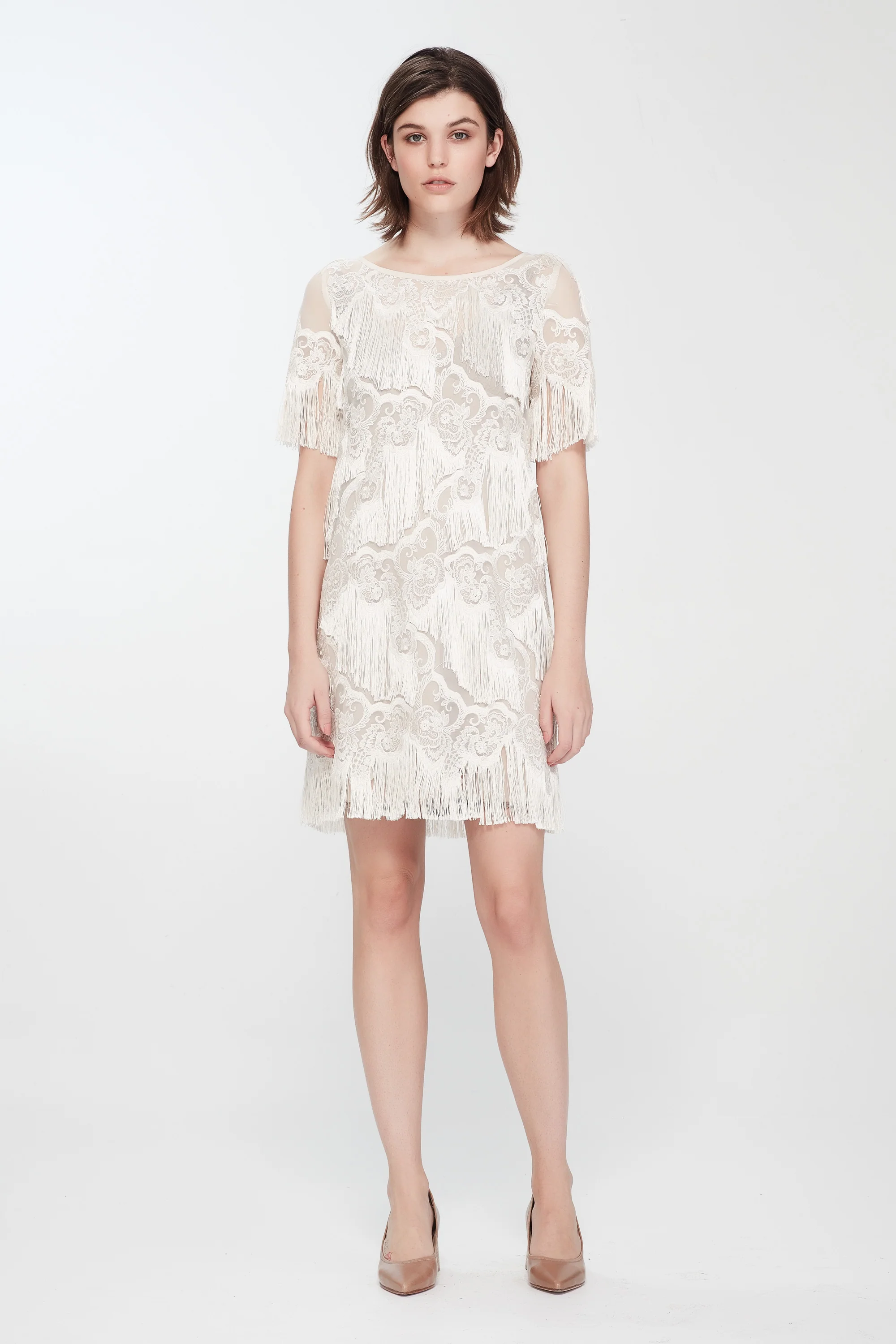 Kate Sylvester Benita Fringed Mini Dress