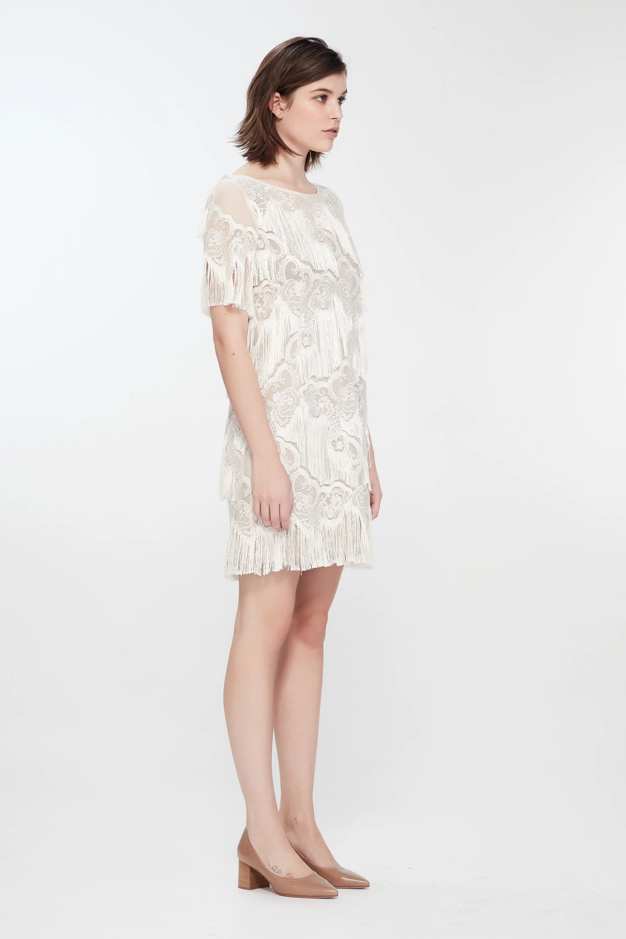 Kate Sylvester Benita Fringed Mini Dress - Image 2