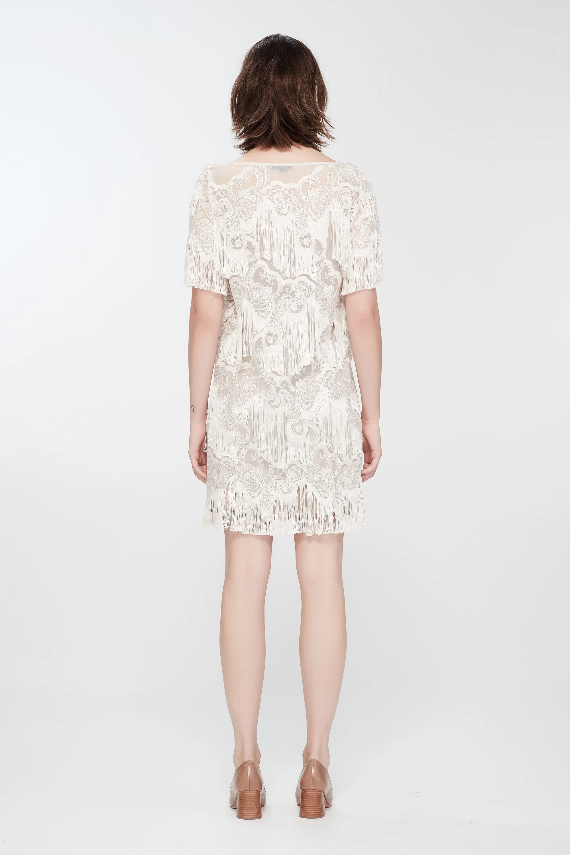 Kate Sylvester Benita Fringed Mini Dress - Image 3