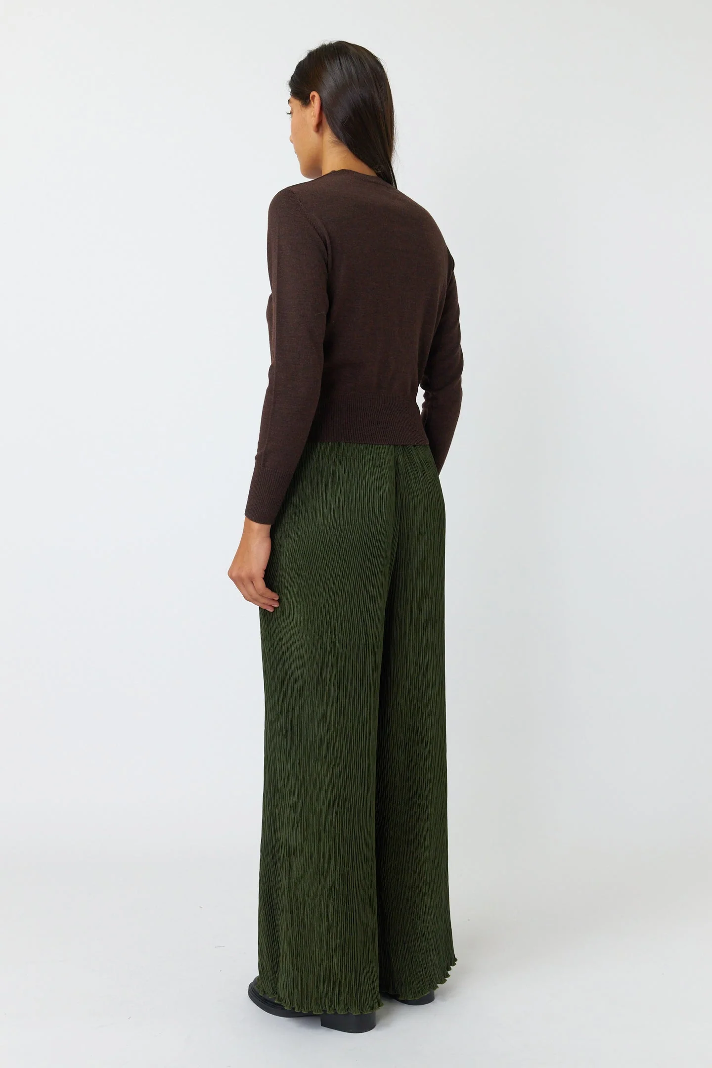 Kate Sylvester Gracie Cardigan - Mahogany - Image 4