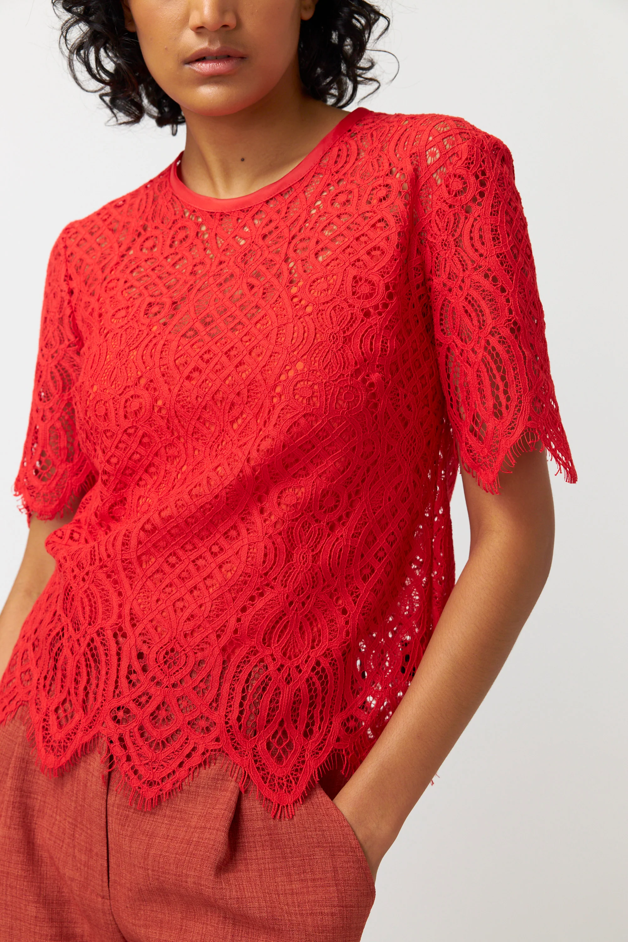 Kate Sylvester Lucia Top Tangerine