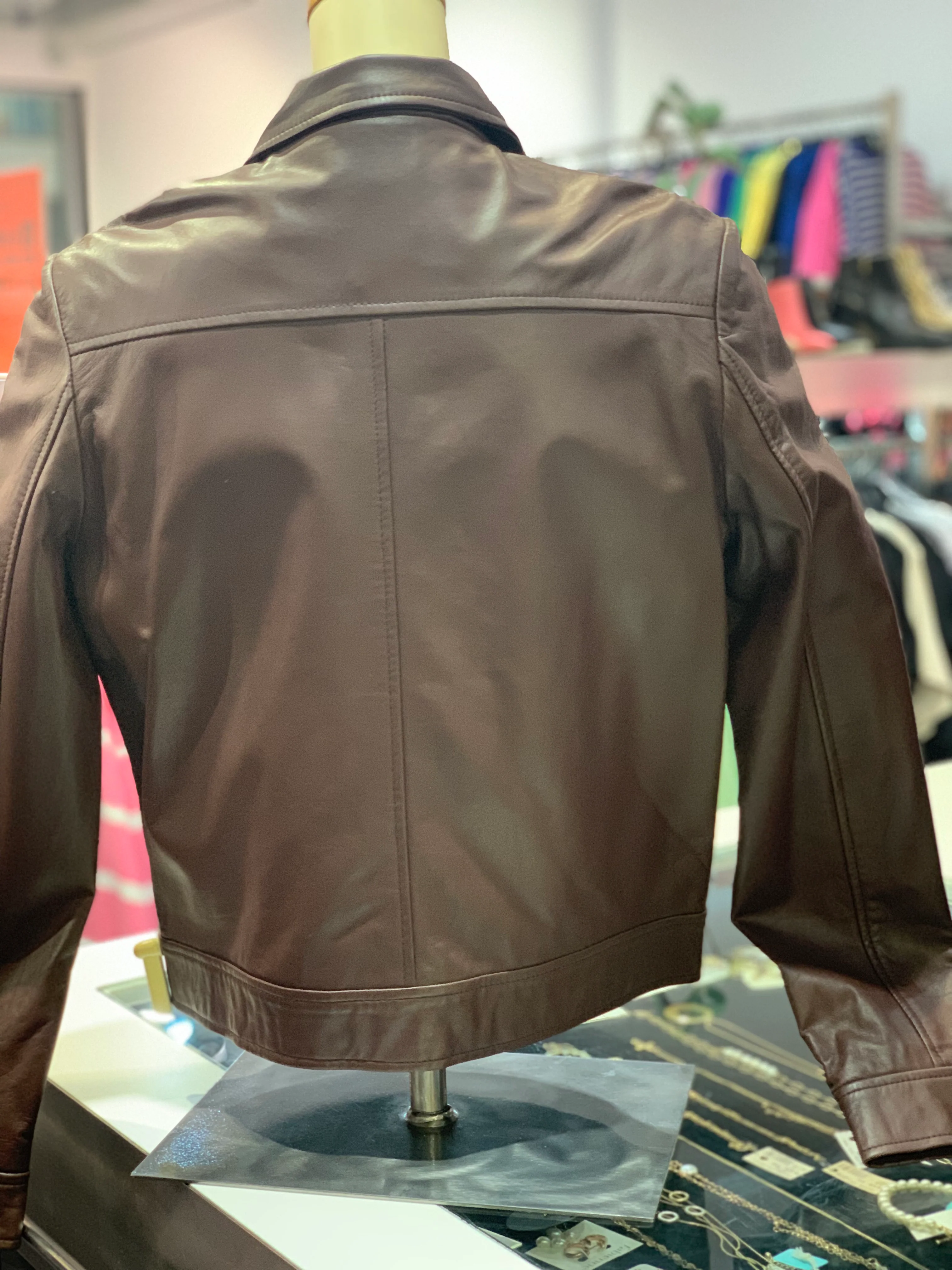 Kate Sylvester Marie Jacket Mahogany - Image 3