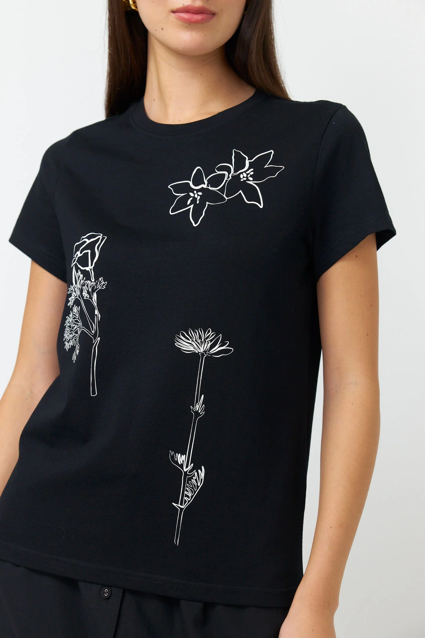 Kate Sylvester Sketches T-Shirt Black