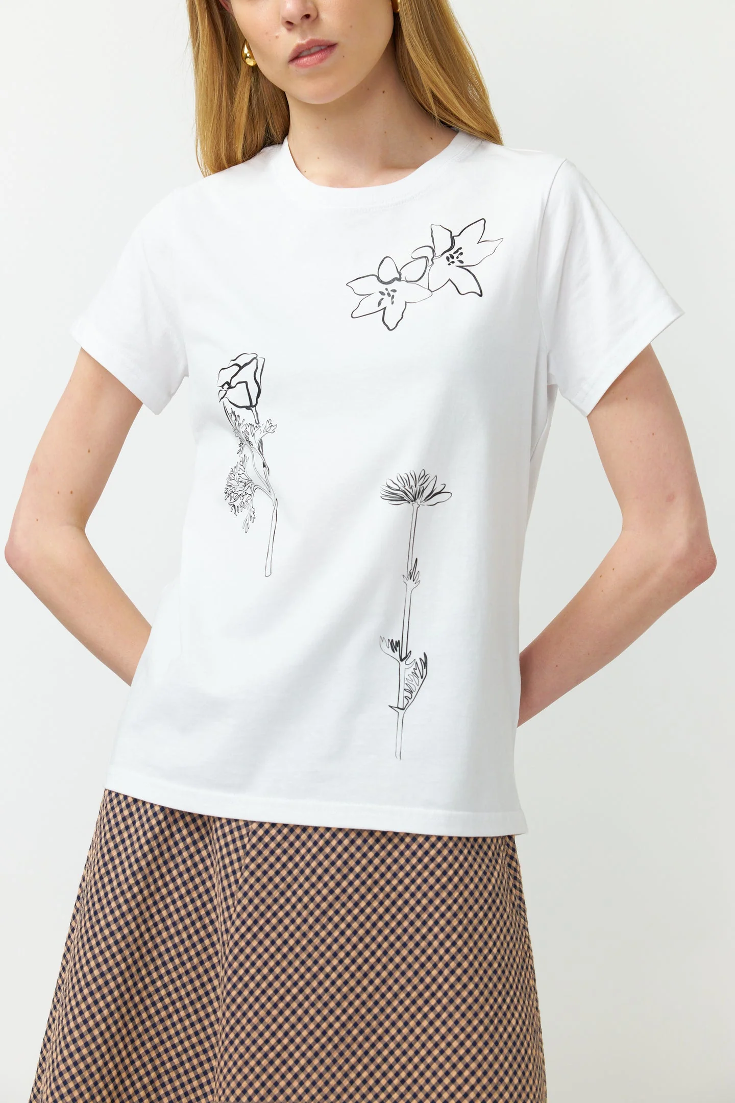 Kate Sylvester Sketches T-Shirt White - Image 2