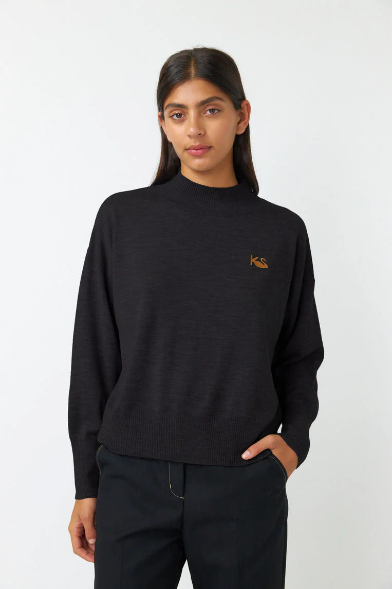 Kate Sylvester Teddy Jumper - Black - Image 3