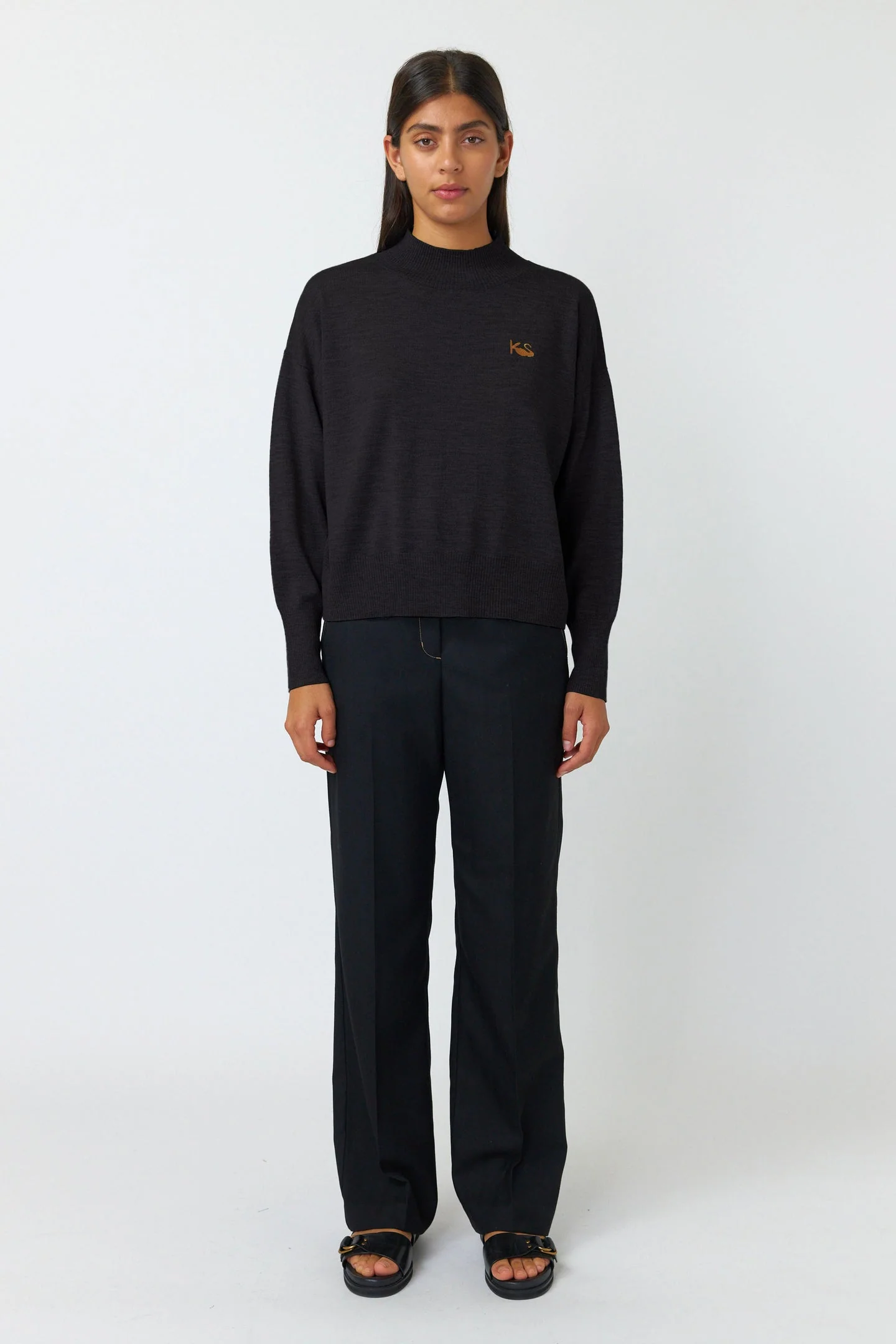 Kate Sylvester Teddy Jumper - Black - Image 4
