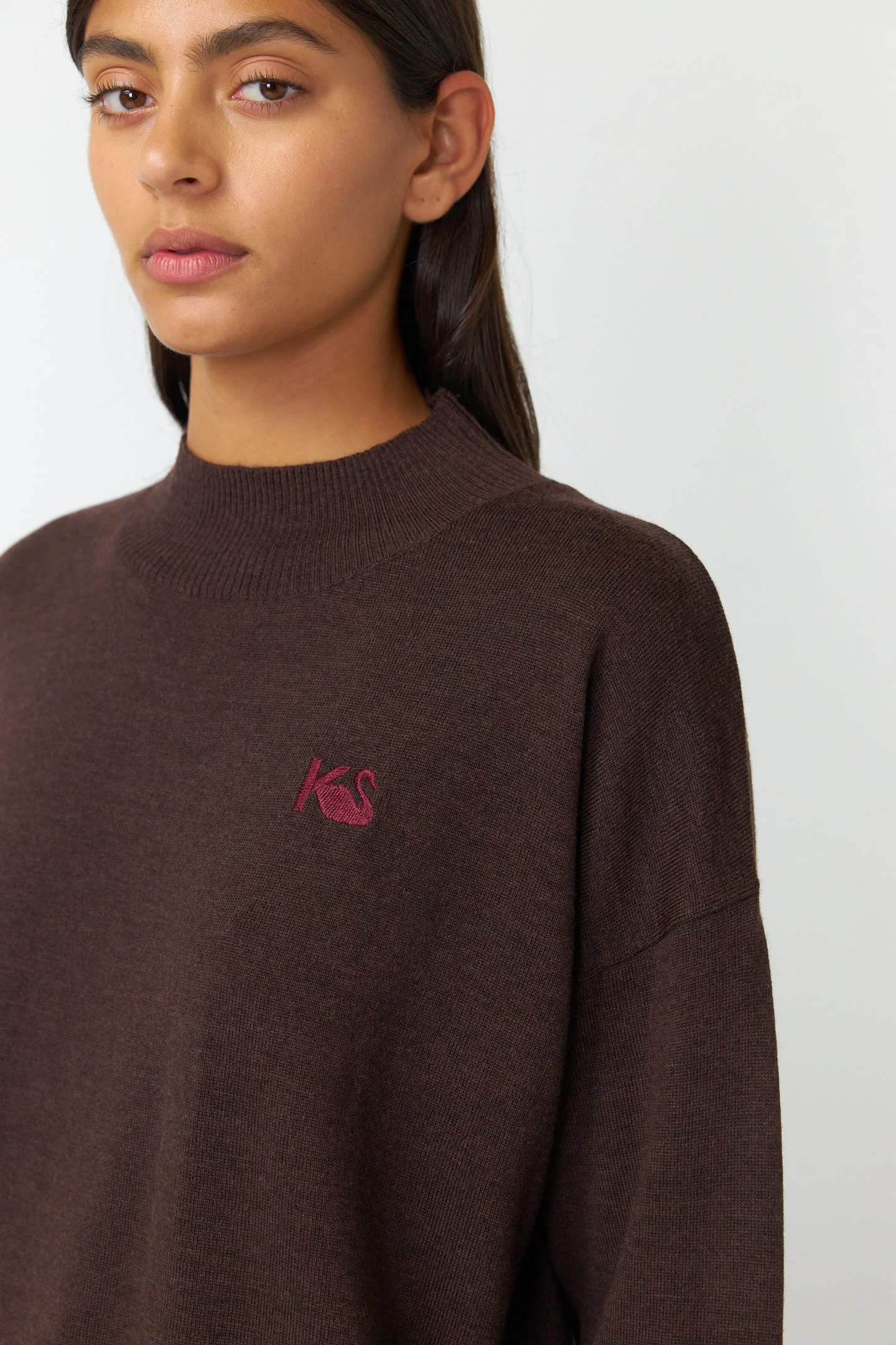 Kate Sylvester Teddy Jumper - Mahogany - Image 2