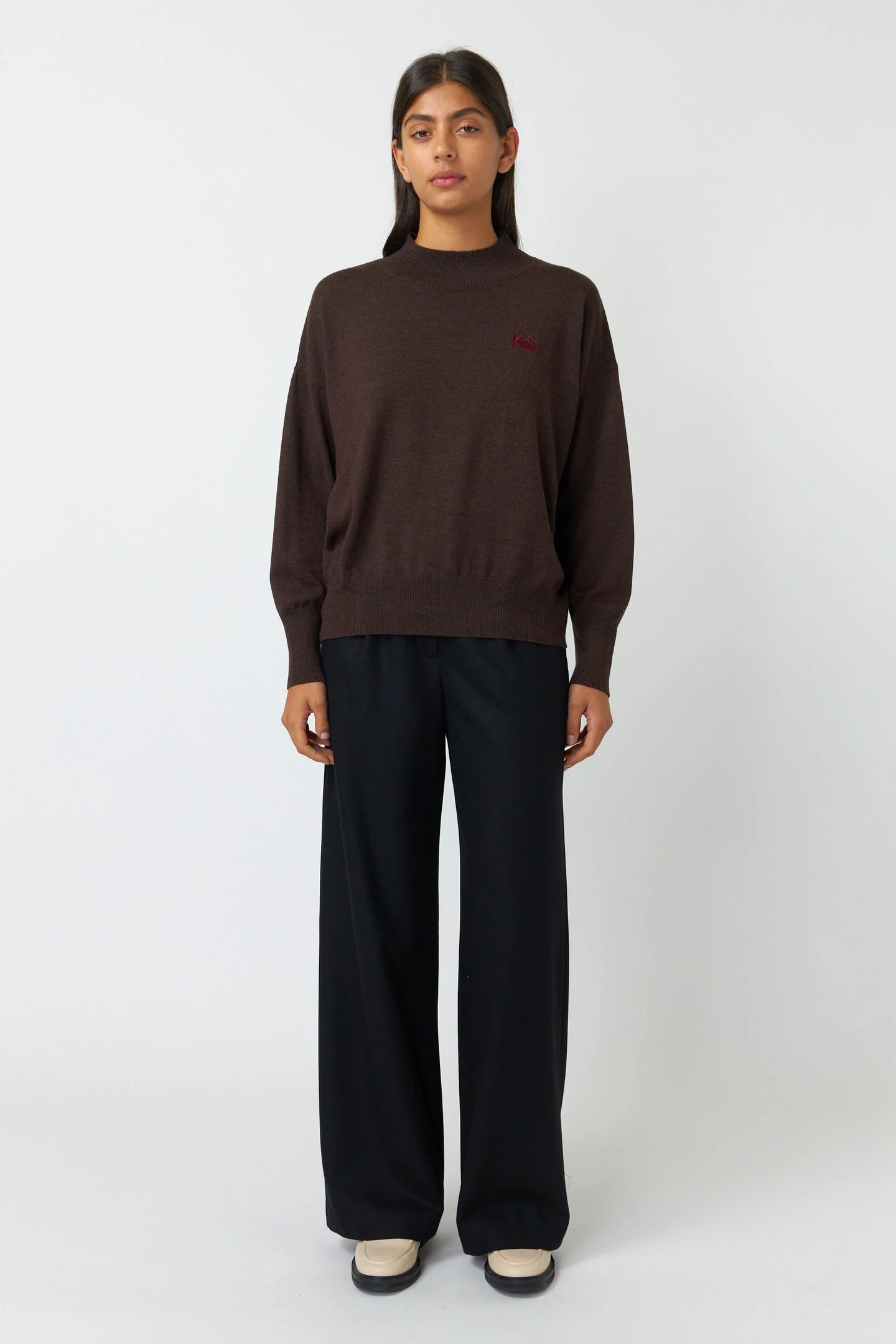 Kate Sylvester Teddy Jumper - Mahogany - Image 4