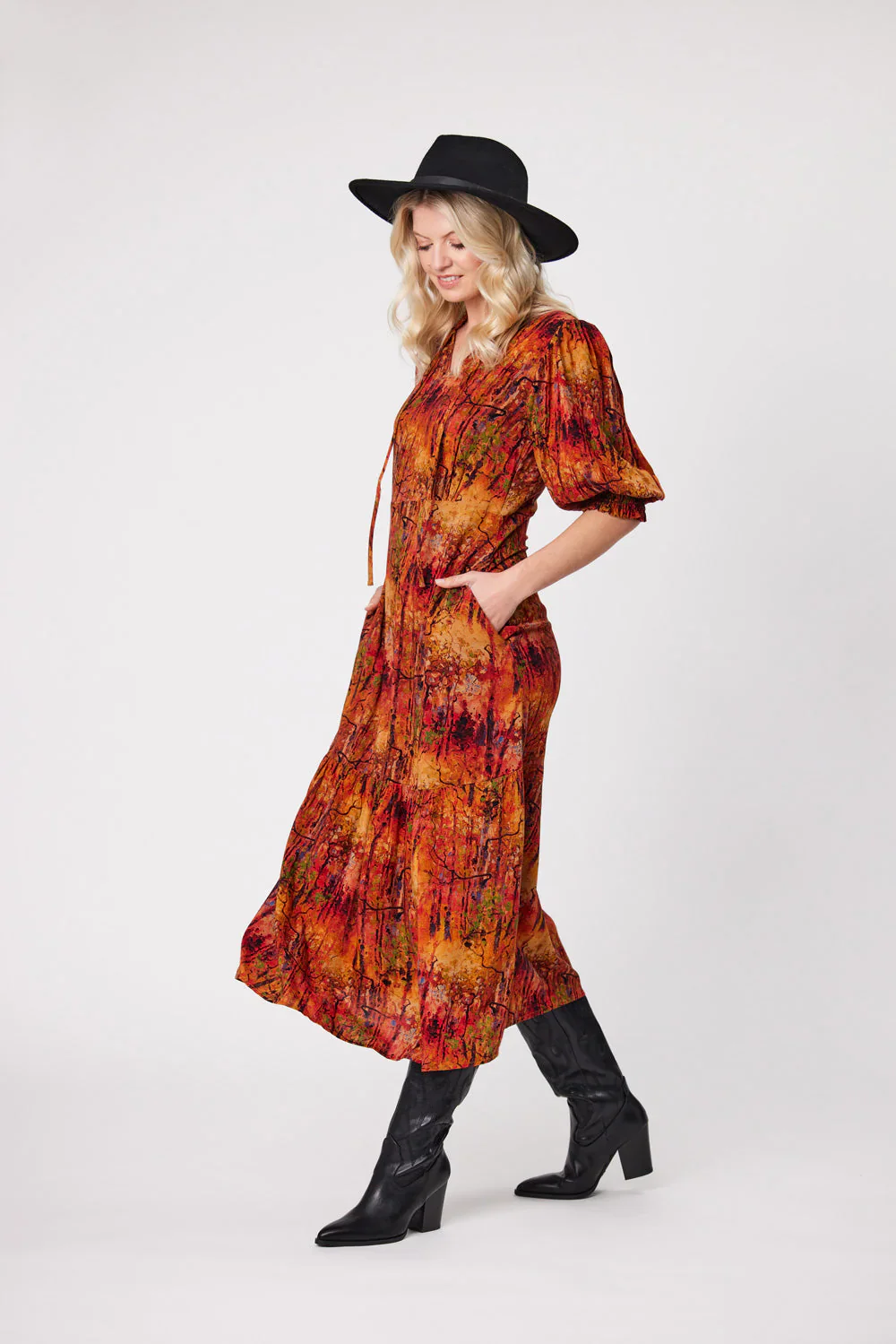 Lemon Tree April Dress - Auburn - Image 2