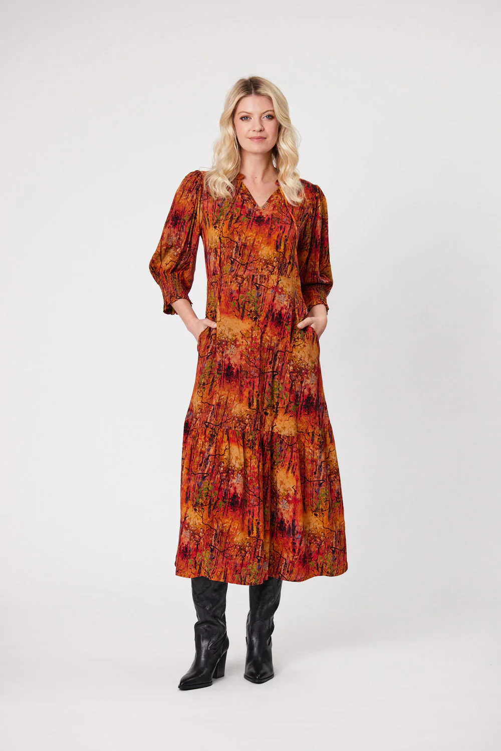 Lemon Tree April Dress - Auburn - Image 3