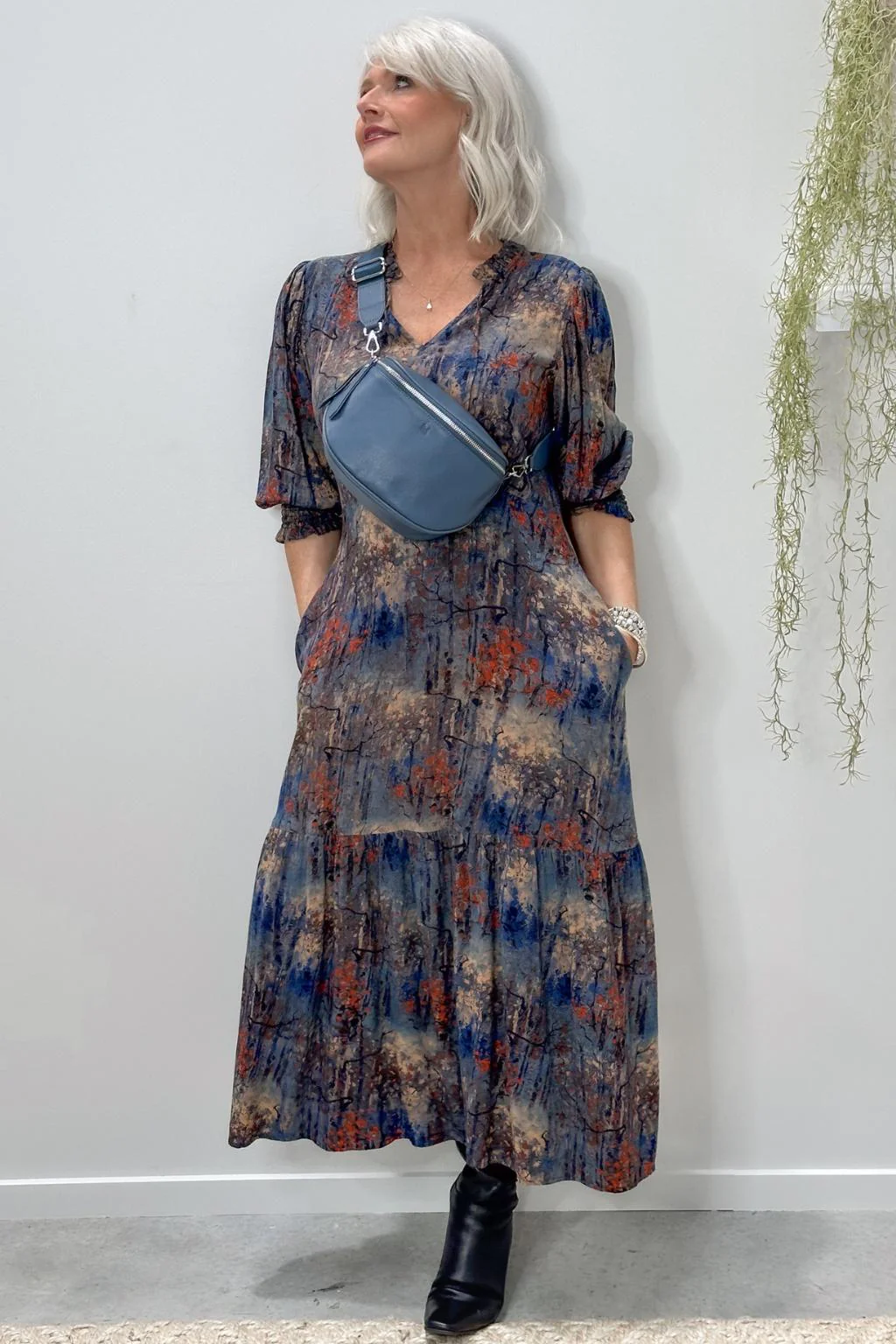 Lemon Tree April Dress - Blue - Image 3