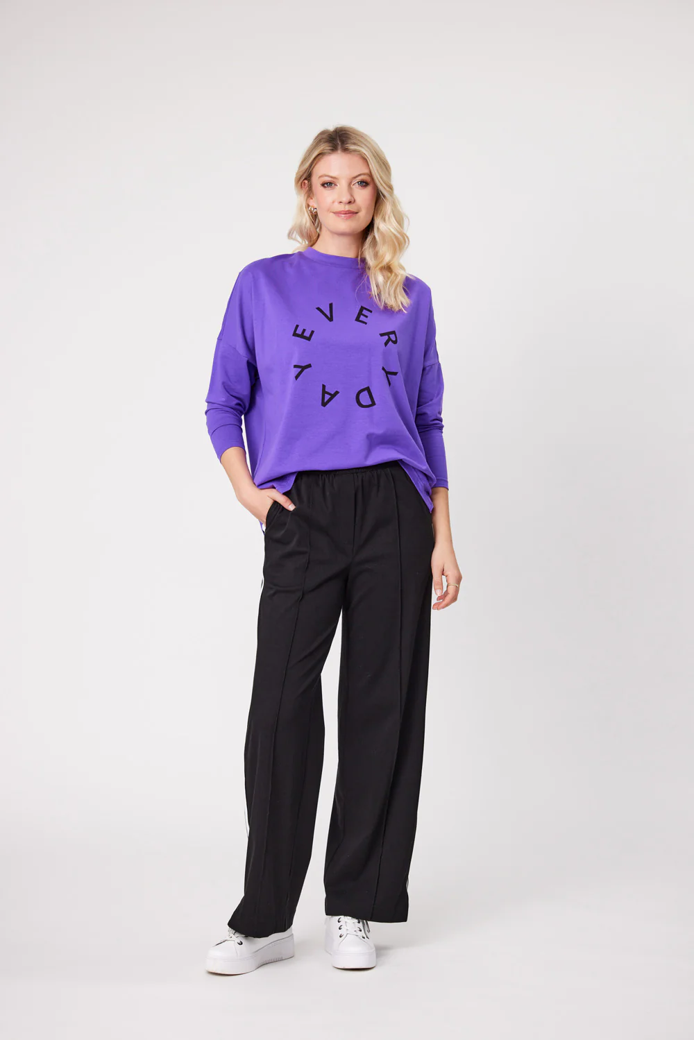 Lemon Tree Everyday Top - Purple - Image 7