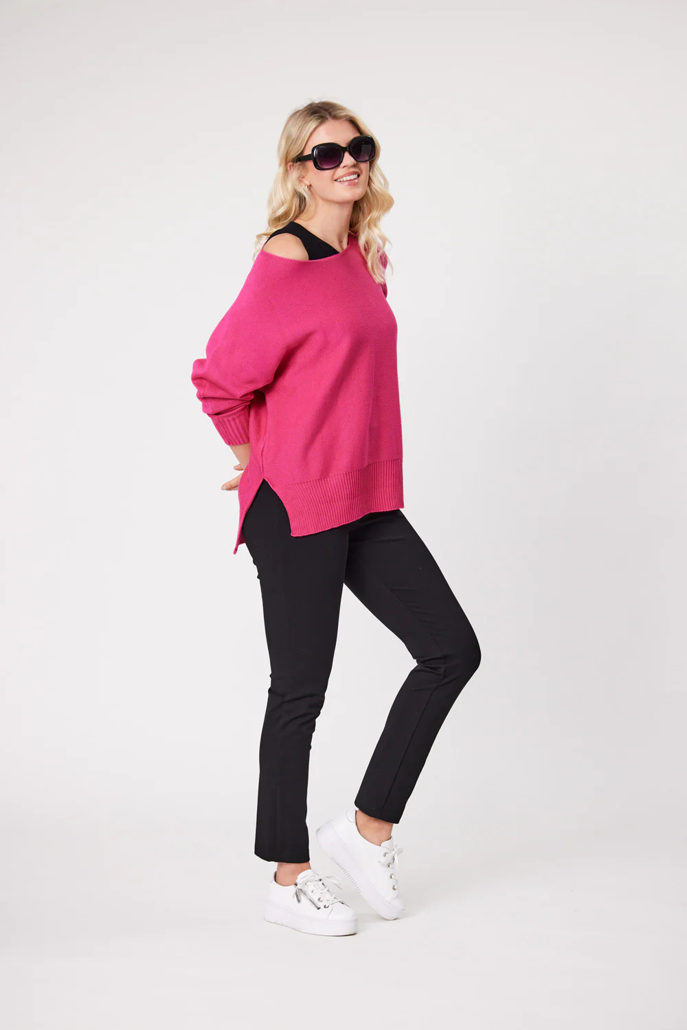 Lemon Tree Fionna Knit - Cerise - Image 2