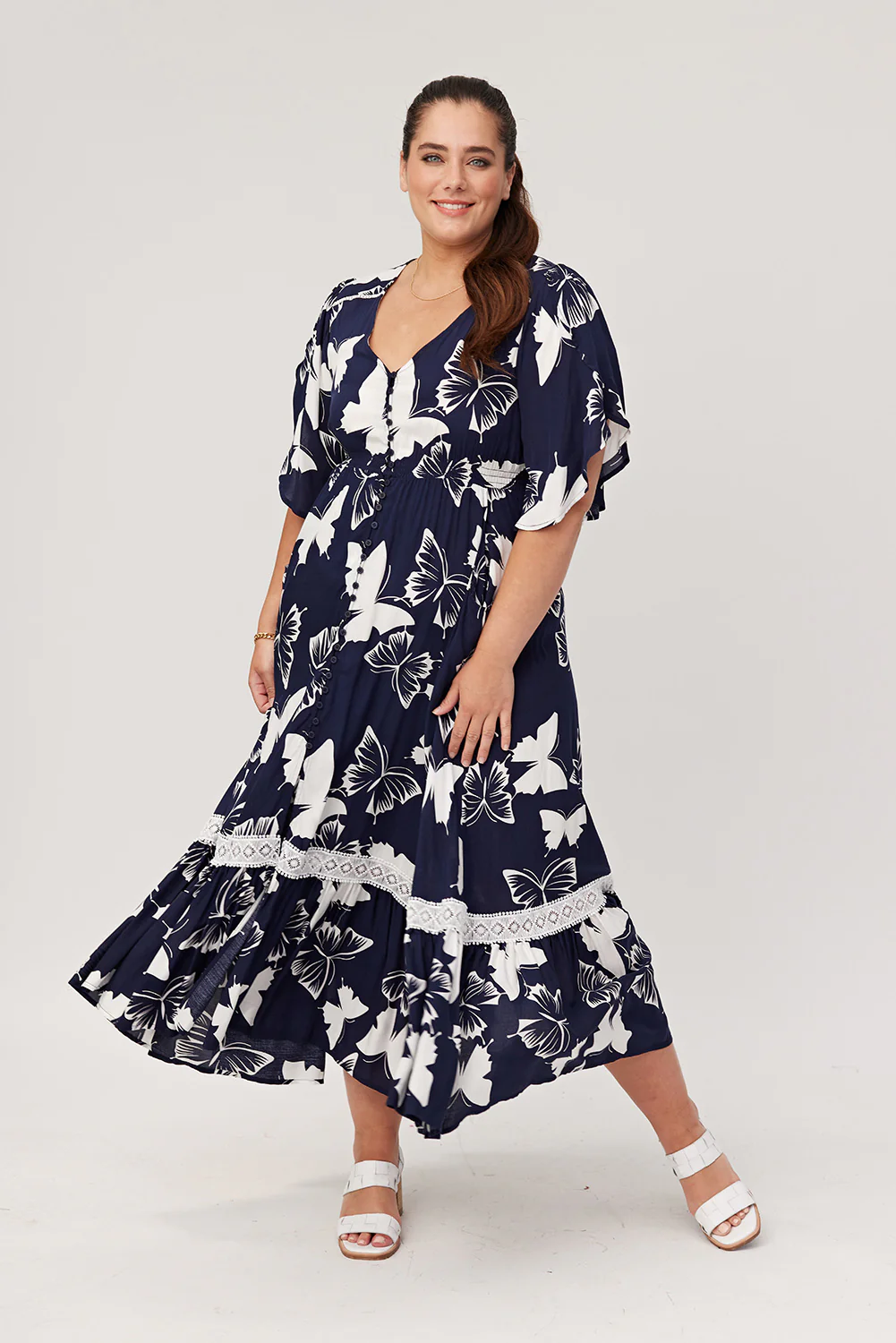 Lemon Tree Jolander Dress - Navy - Image 4