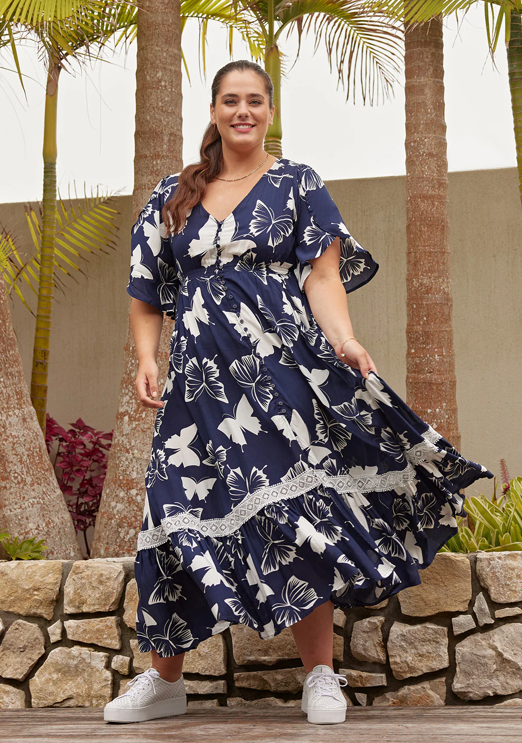 Lemon Tree Jolander Dress - Navy - Image 5