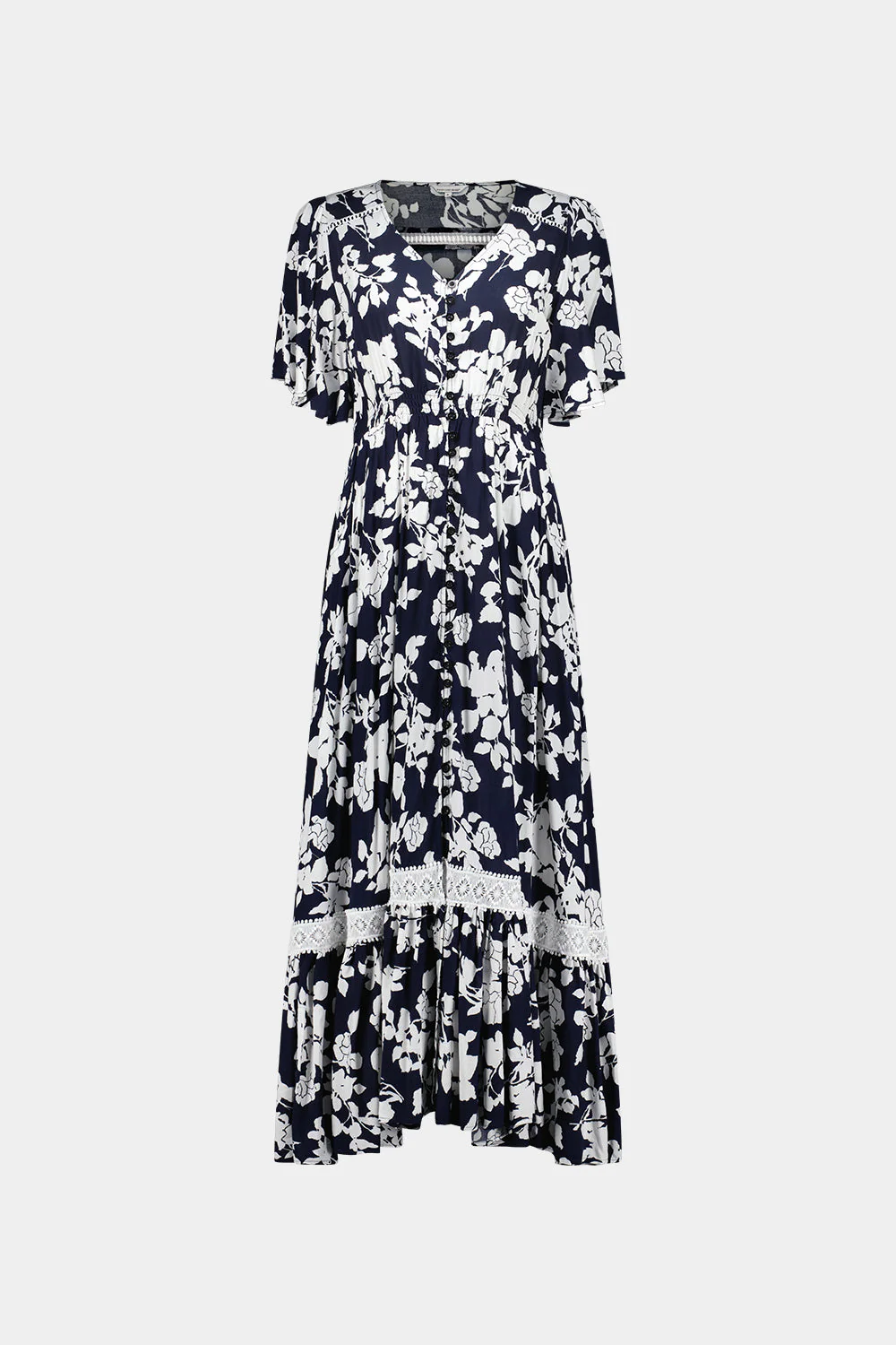 Lemon Tree Jolander Dress Navy Floral - Image 7