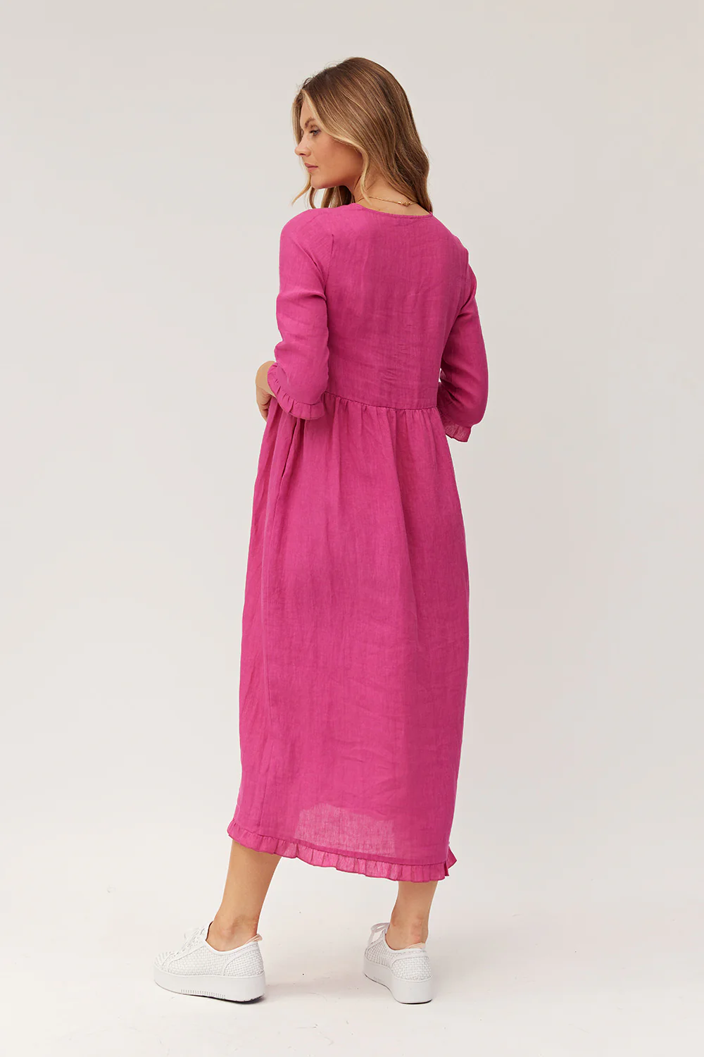 Lemon Tree Josie Dress - Cerise - Image 3