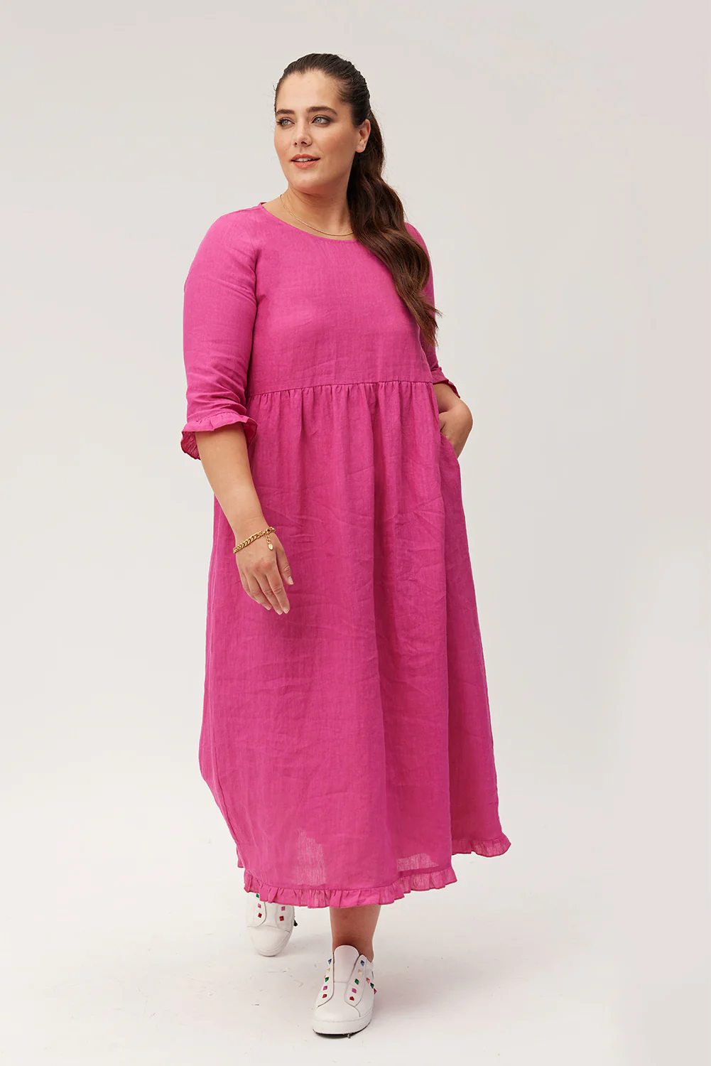 Lemon Tree Josie Dress - Cerise - Image 4