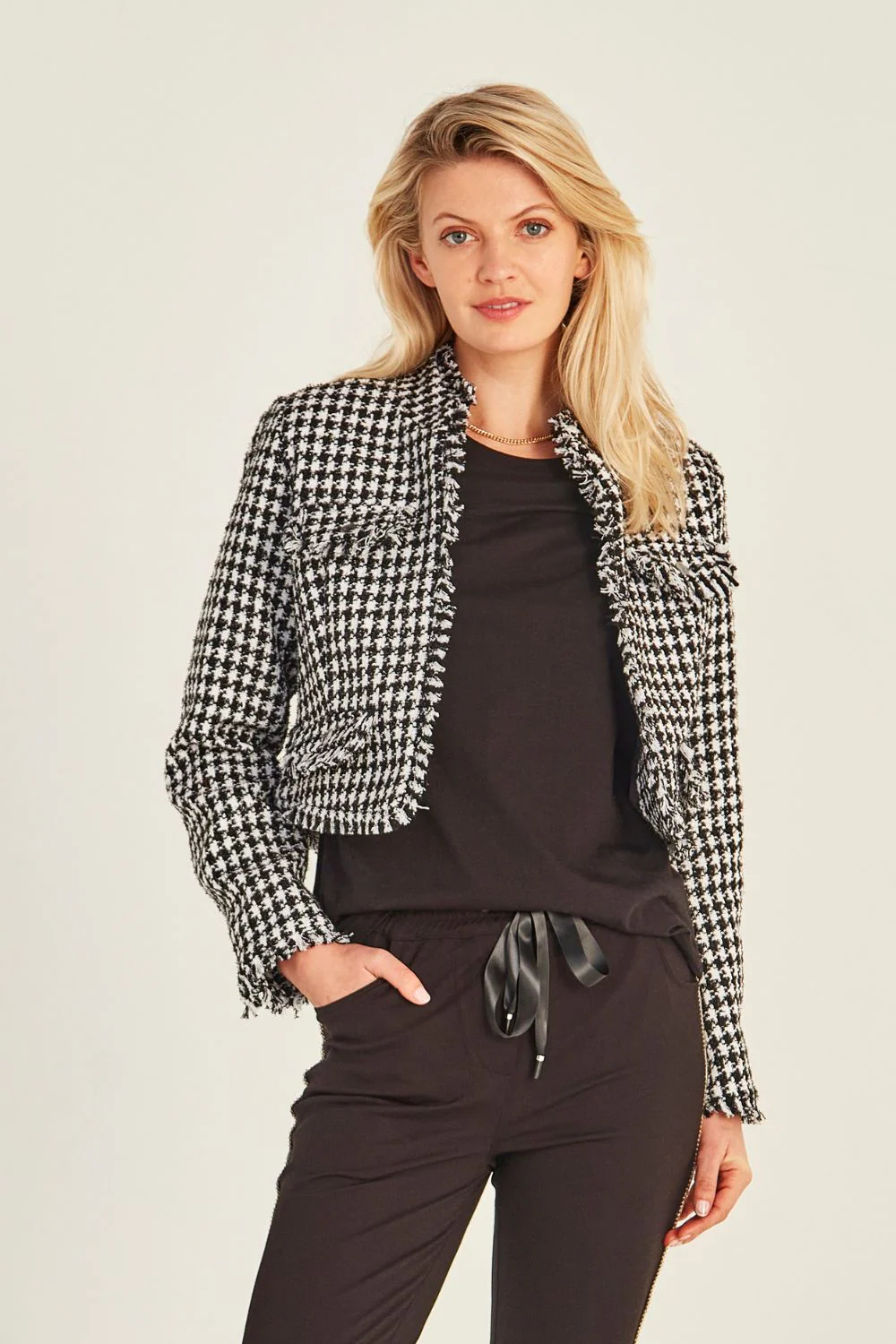 Lemon Tree Judith Jacket - Houndstooth - Image 2