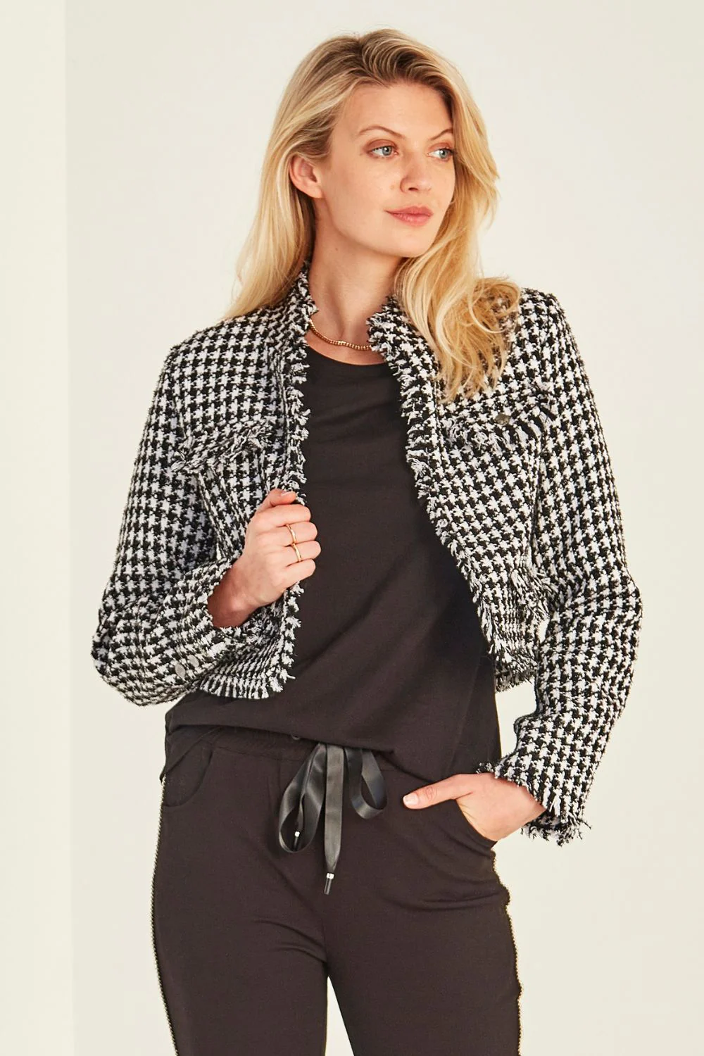 Lemon Tree Judith Jacket - Houndstooth - Image 4