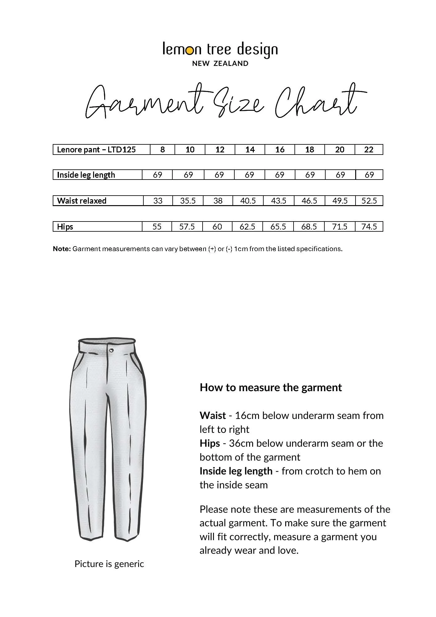 Lemon Tree Lenore Pant Black - Image 5
