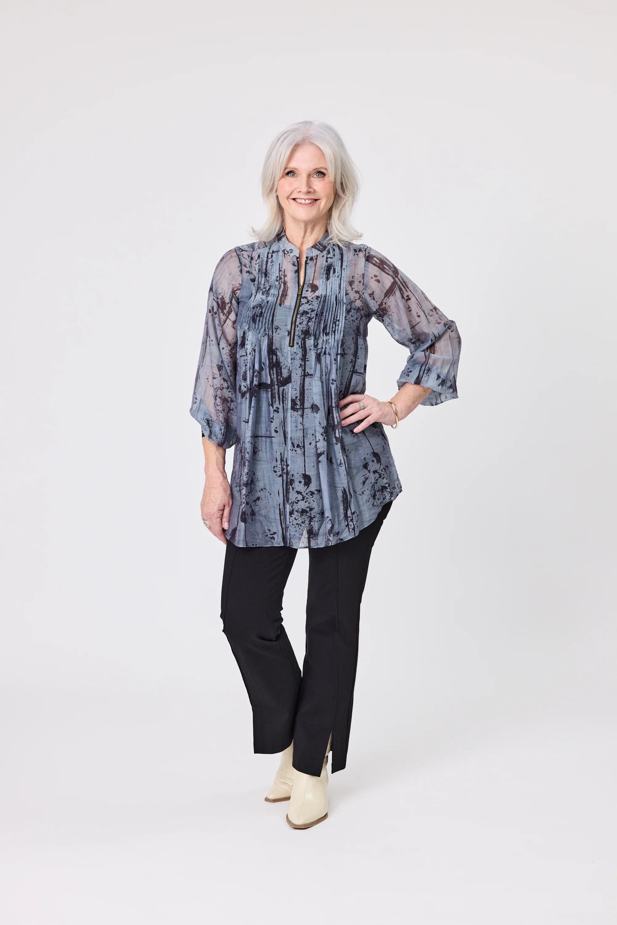 Lemon Tree Liz Top & Singlet Blue Shades - Image 5