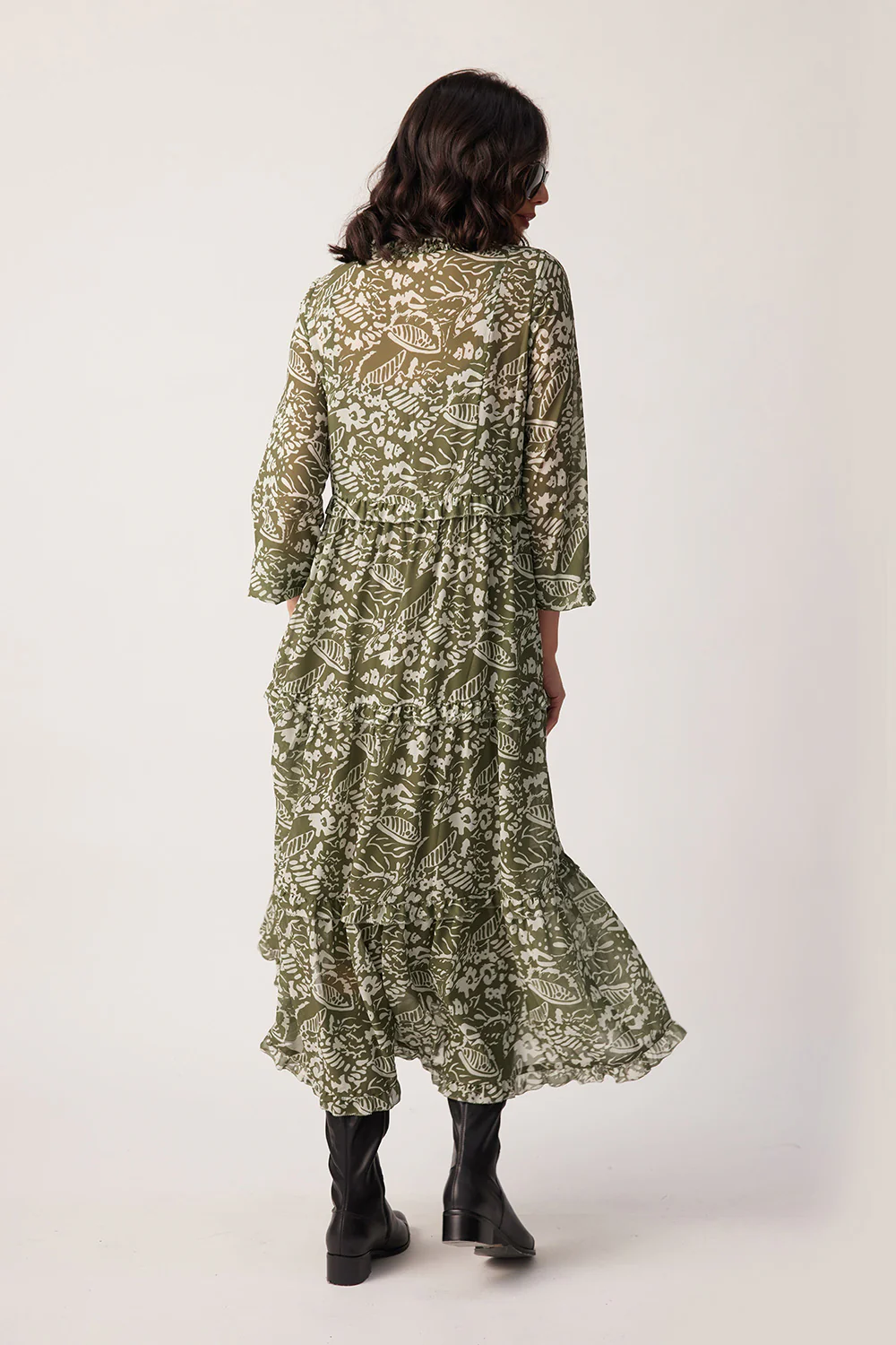 Lemon Tree Macy Dress & Singlet Sage Print - Image 3