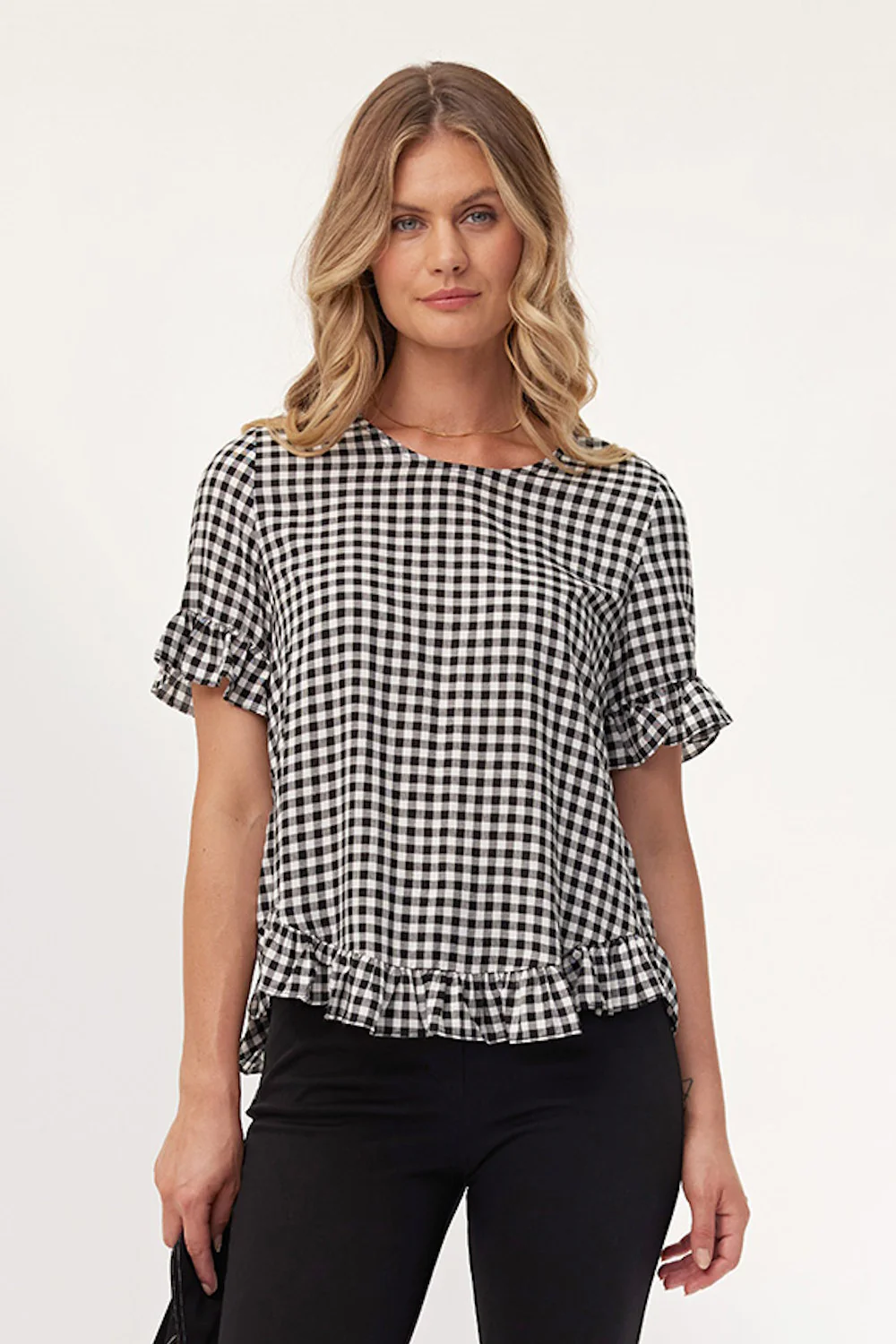 Lemon Tree Madelaine Top- Gingham
