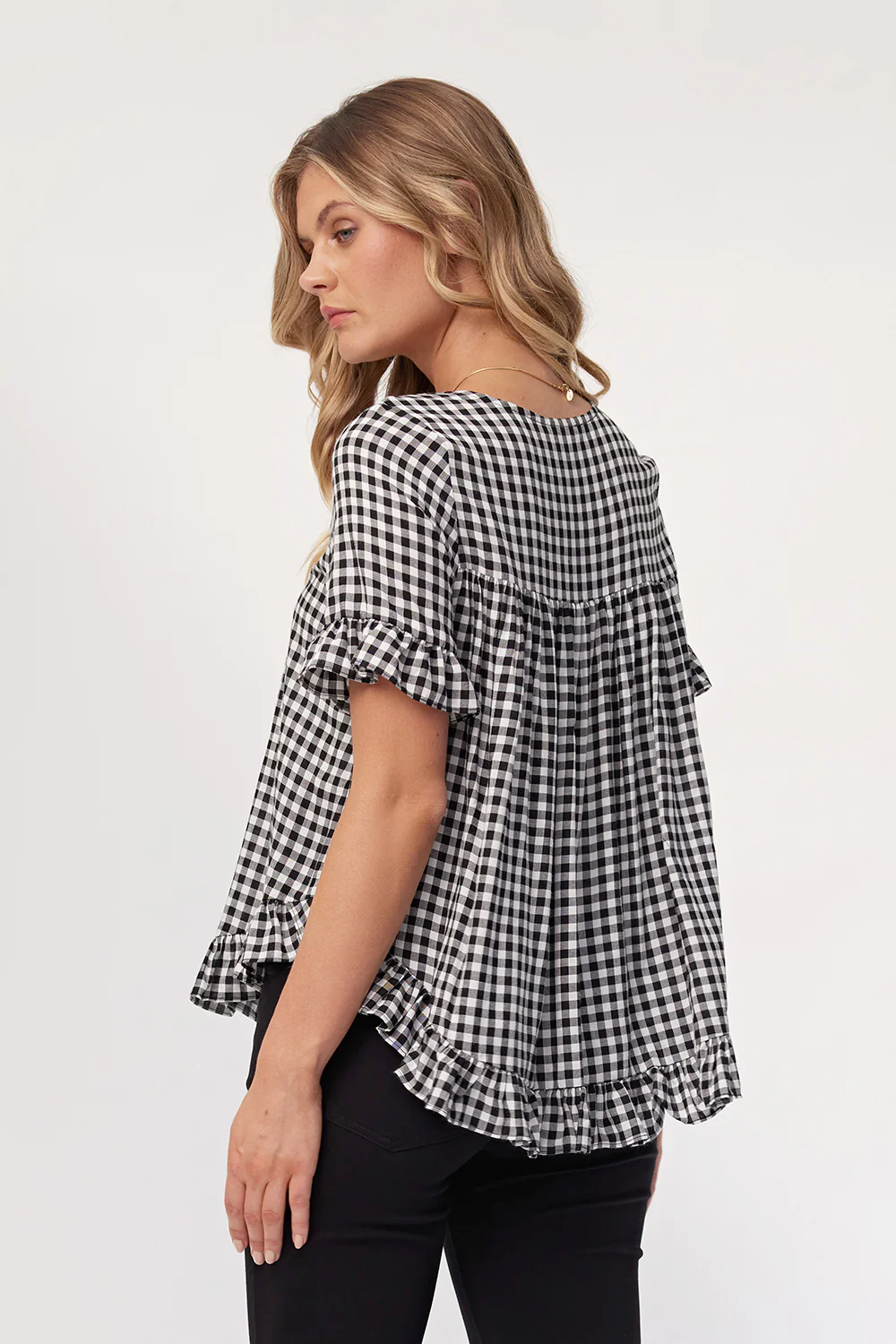 Lemon Tree Madelaine Top- Gingham - Image 2