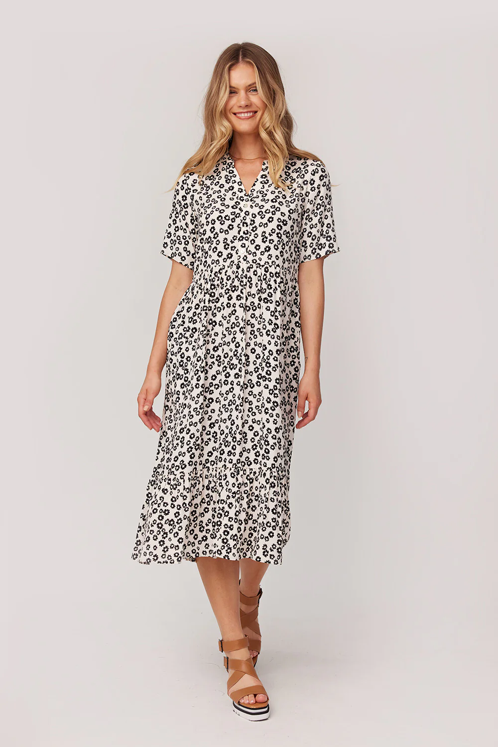 Lemon Tree Maisy Dress - Cream Daisy - Image 2