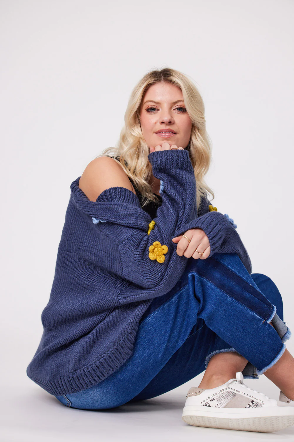 Lemon Tree Rosaline Cardigan - Blue - Image 2