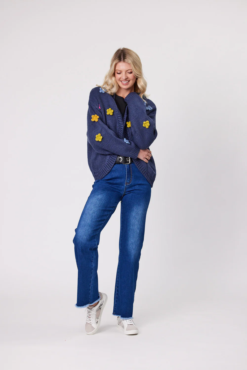 Lemon Tree Rosaline Cardigan - Blue - Image 5