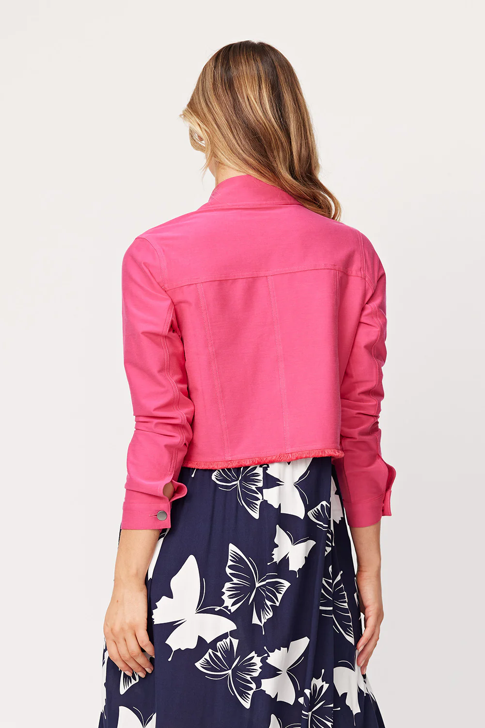 Lemon Tree Sadie Jacket - Cerise - Image 4
