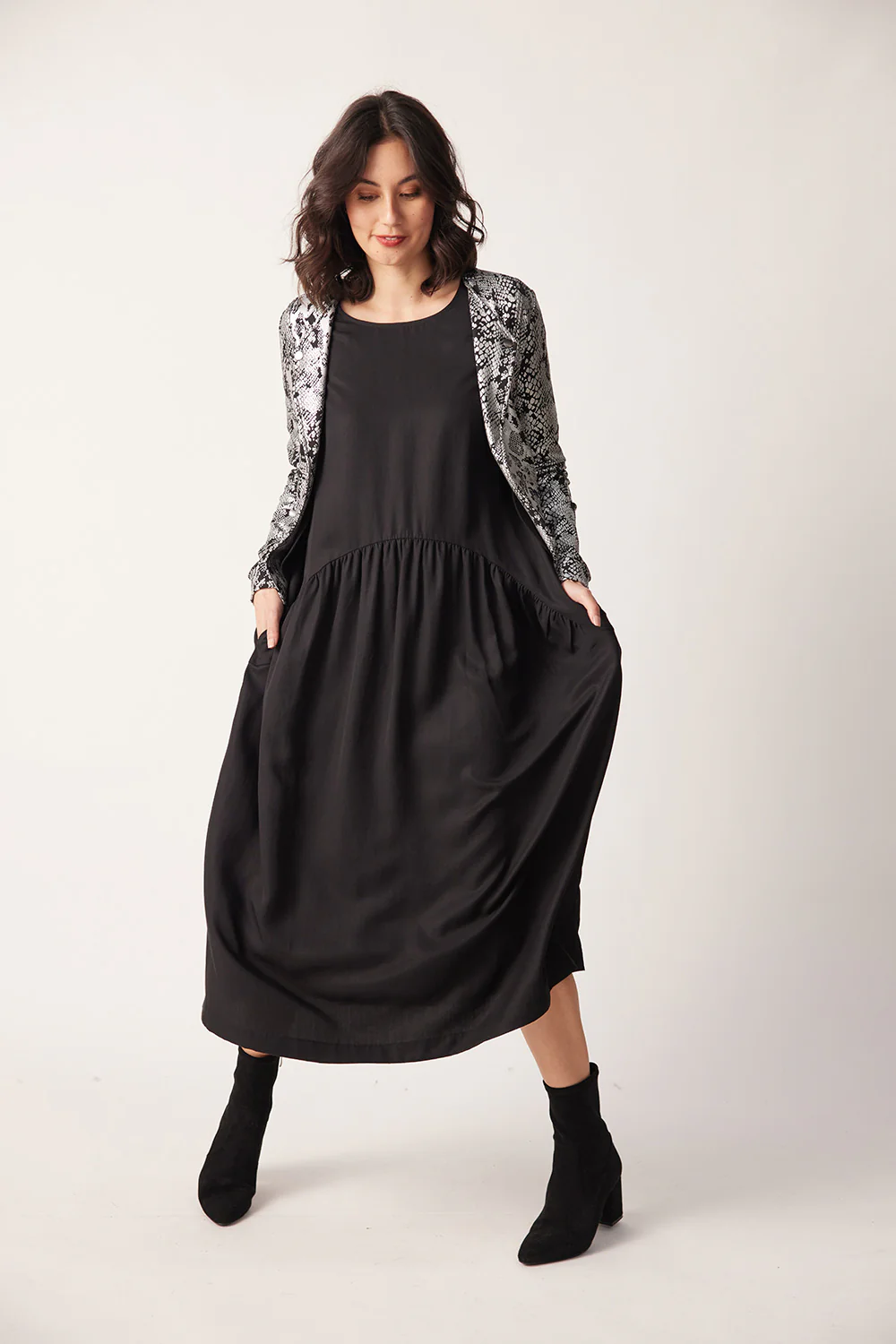 Lemon Tree Samina Jacket - Silver Snakeskin - Image 6