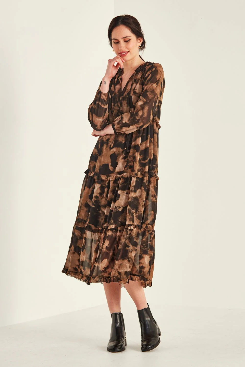 Lemon Tree Sarah Liana Dress and Slip - Mottled - Image 4