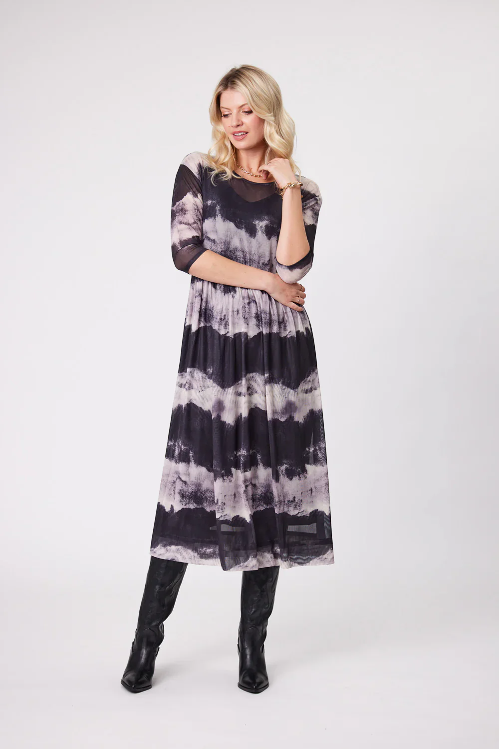 Lemon Tree Sarai Dress - Dark Clouds