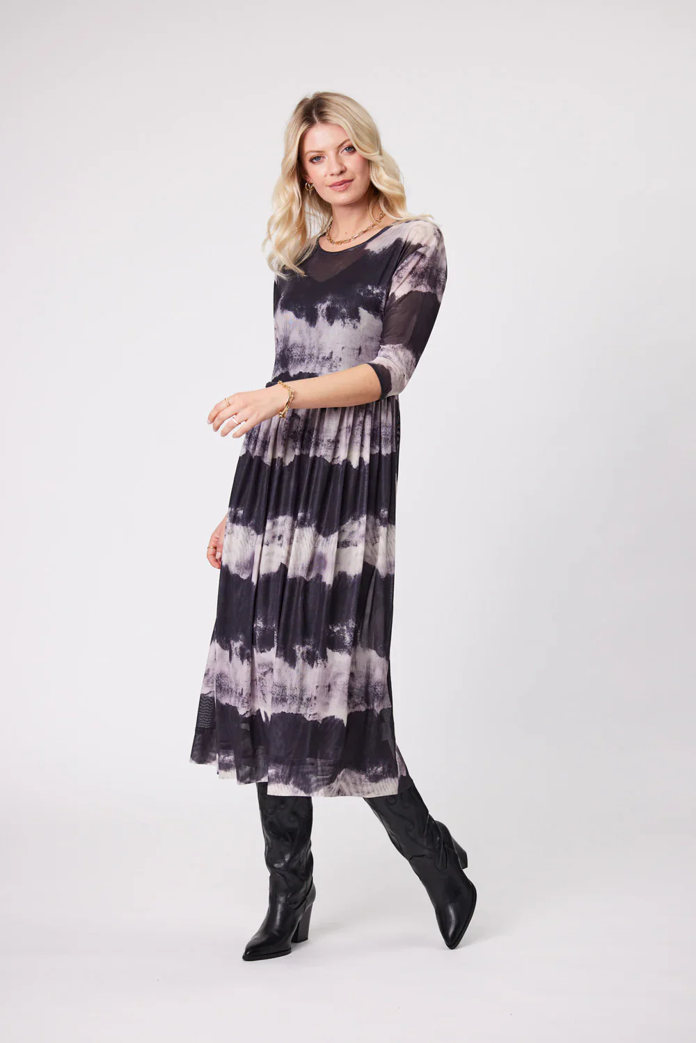 Lemon Tree Sarai Dress - Dark Clouds - Image 3