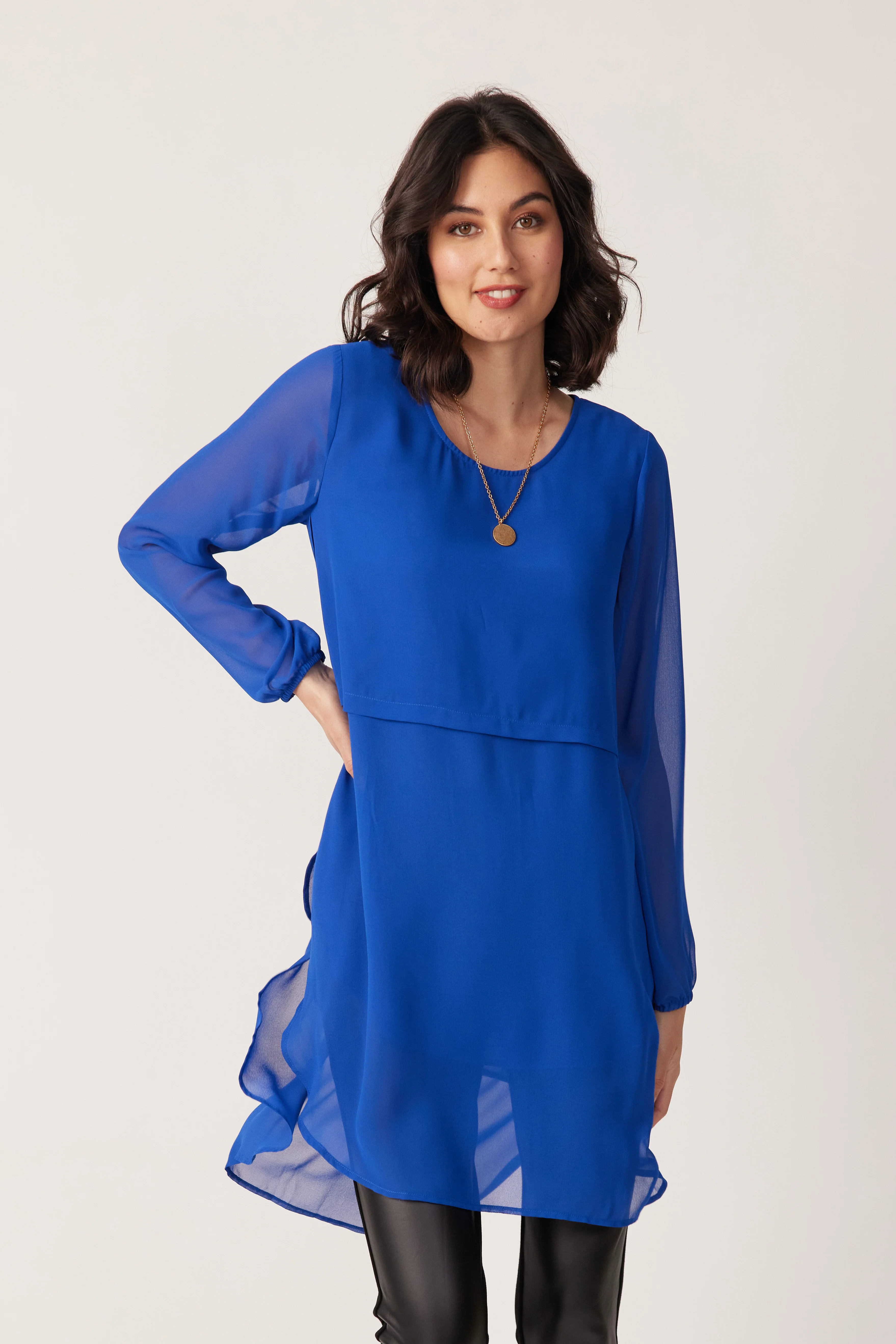 Lemon Tree Simmy Top & Singlet -Cobalt - Image 3