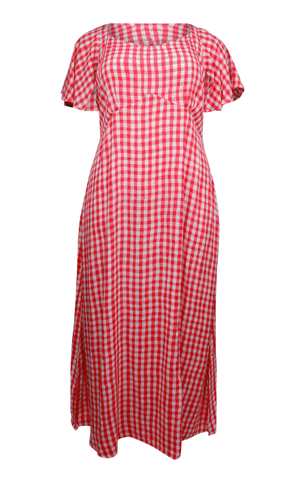 Lemon Tree Sylvia Dress Cerise Check - Image 5