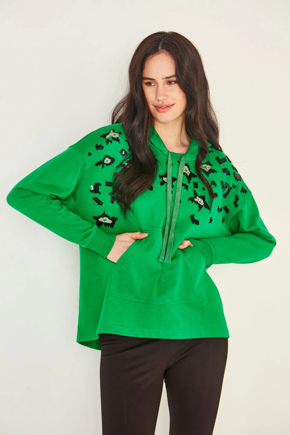 Lemon Tree Wilma Hoodie - Green - Image 5