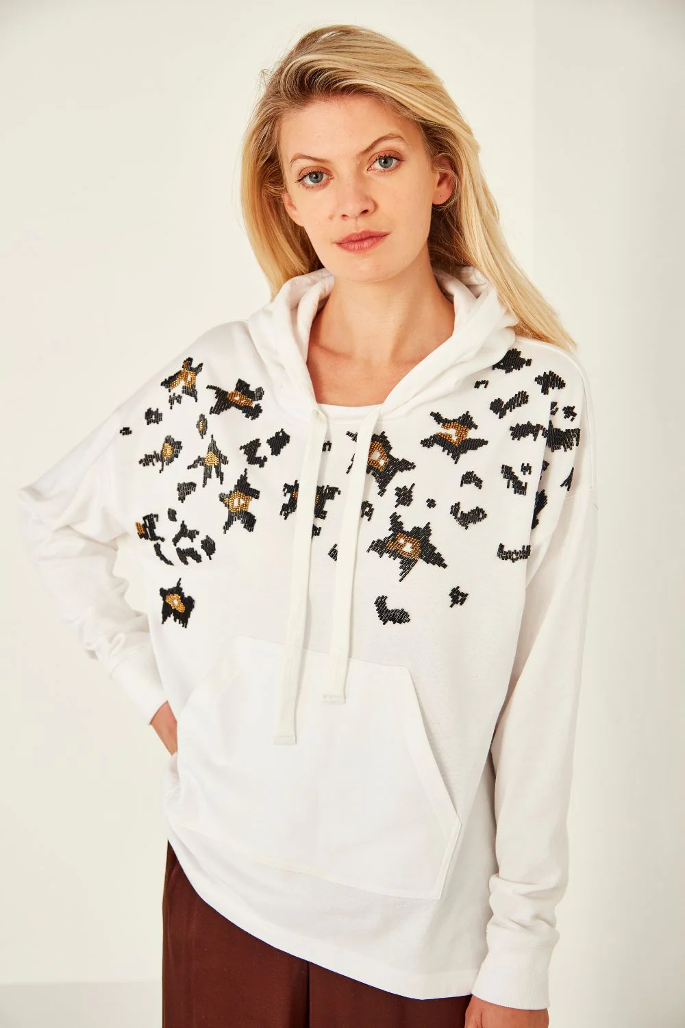 Lemon Tree Wilma Hoodie - White - Image 4