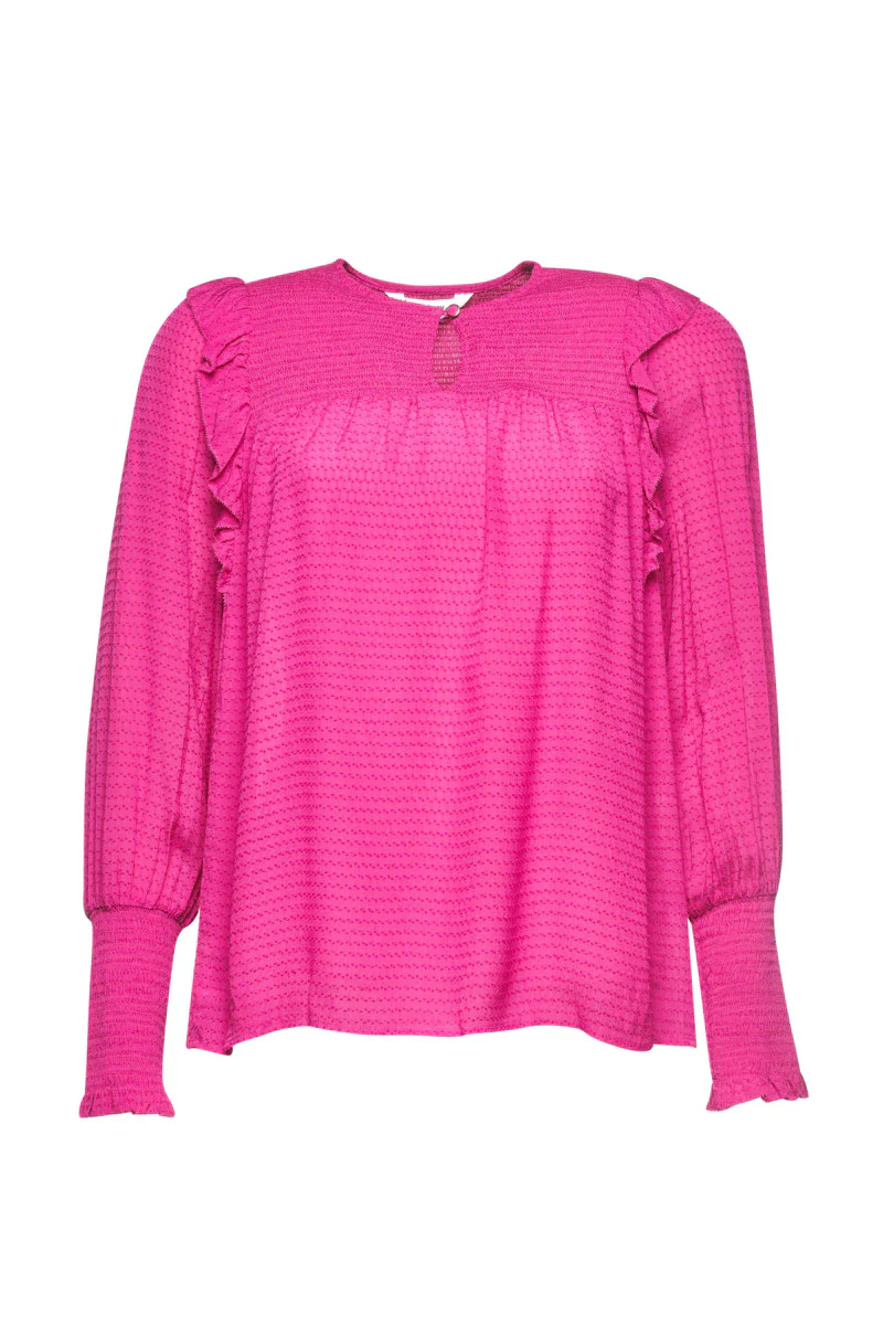 Loobies Story Allegra Blouse - Fucshia