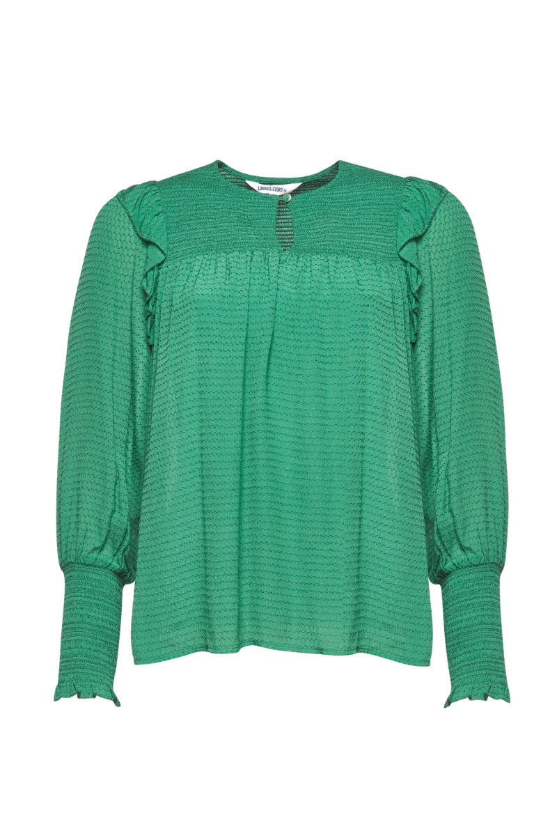 Loobies Story Allegra Blouse - Greenery