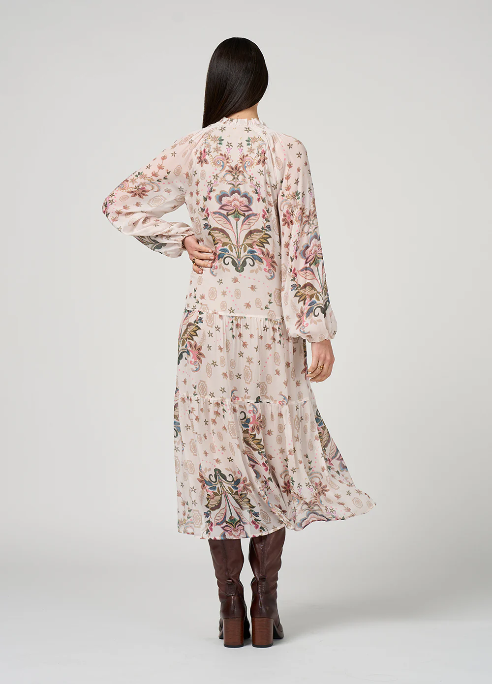 Loobie's Story Antoinette Midi Dress Bone - Image 4