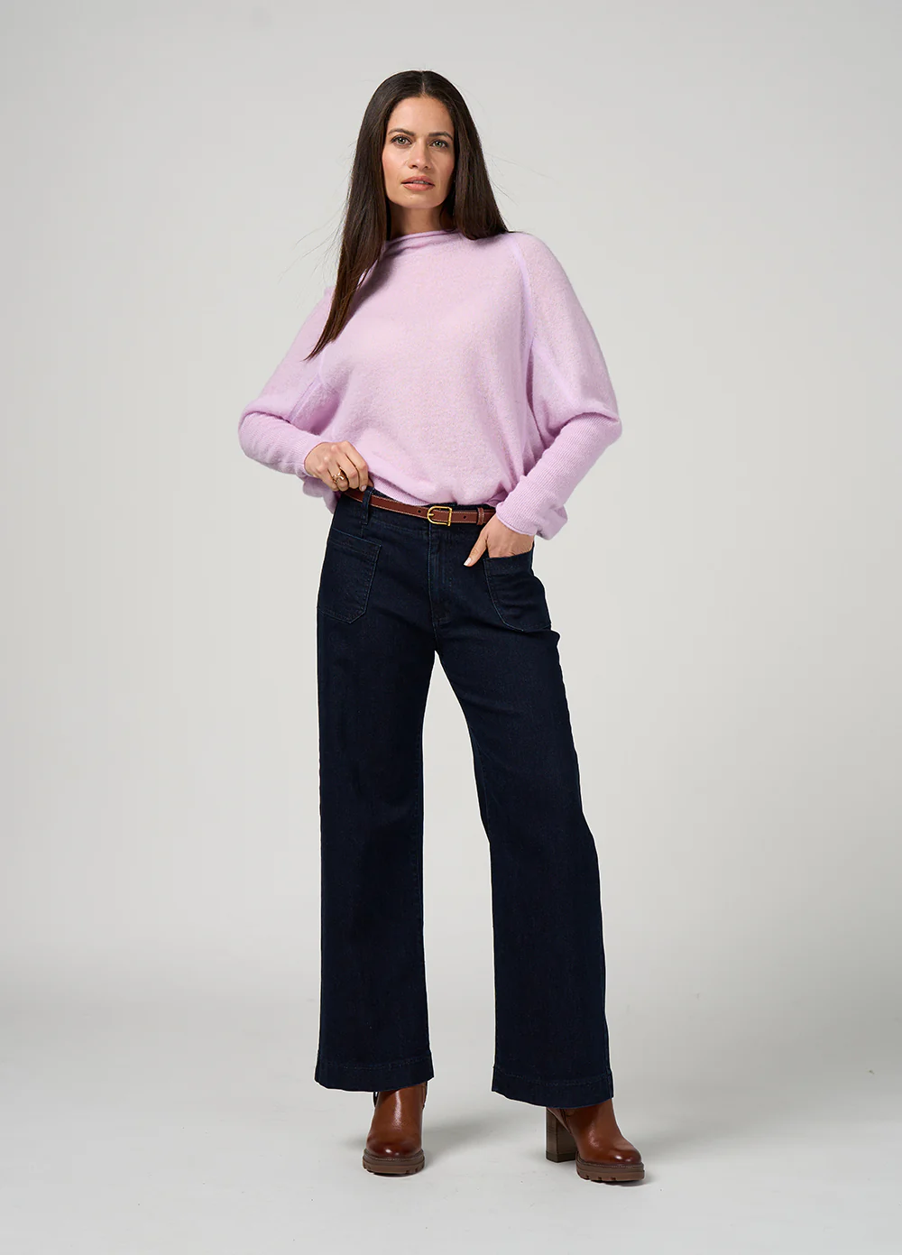 Loobies Story Astoria Batwing Sweater - Lilac - Image 3